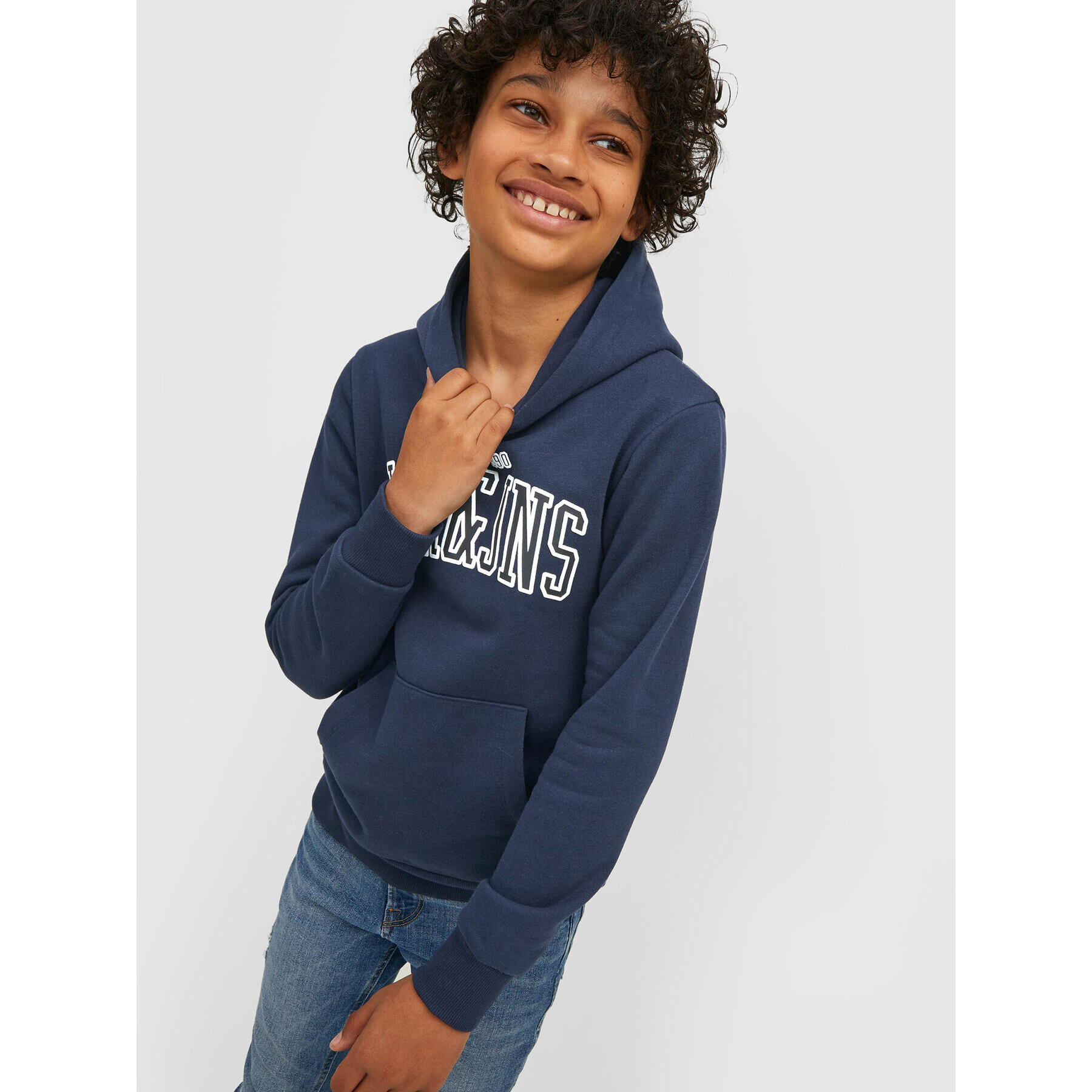 Jack&Jones Junior Jopa Emb 12213292 Mornarsko modra Regular Fit - Pepit.si