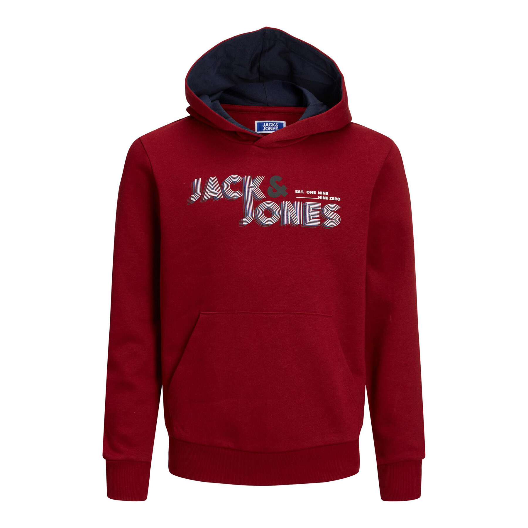 Jack&Jones Junior Jopa Friday 12219582 Bordo rdeča Regular Fit - Pepit.si