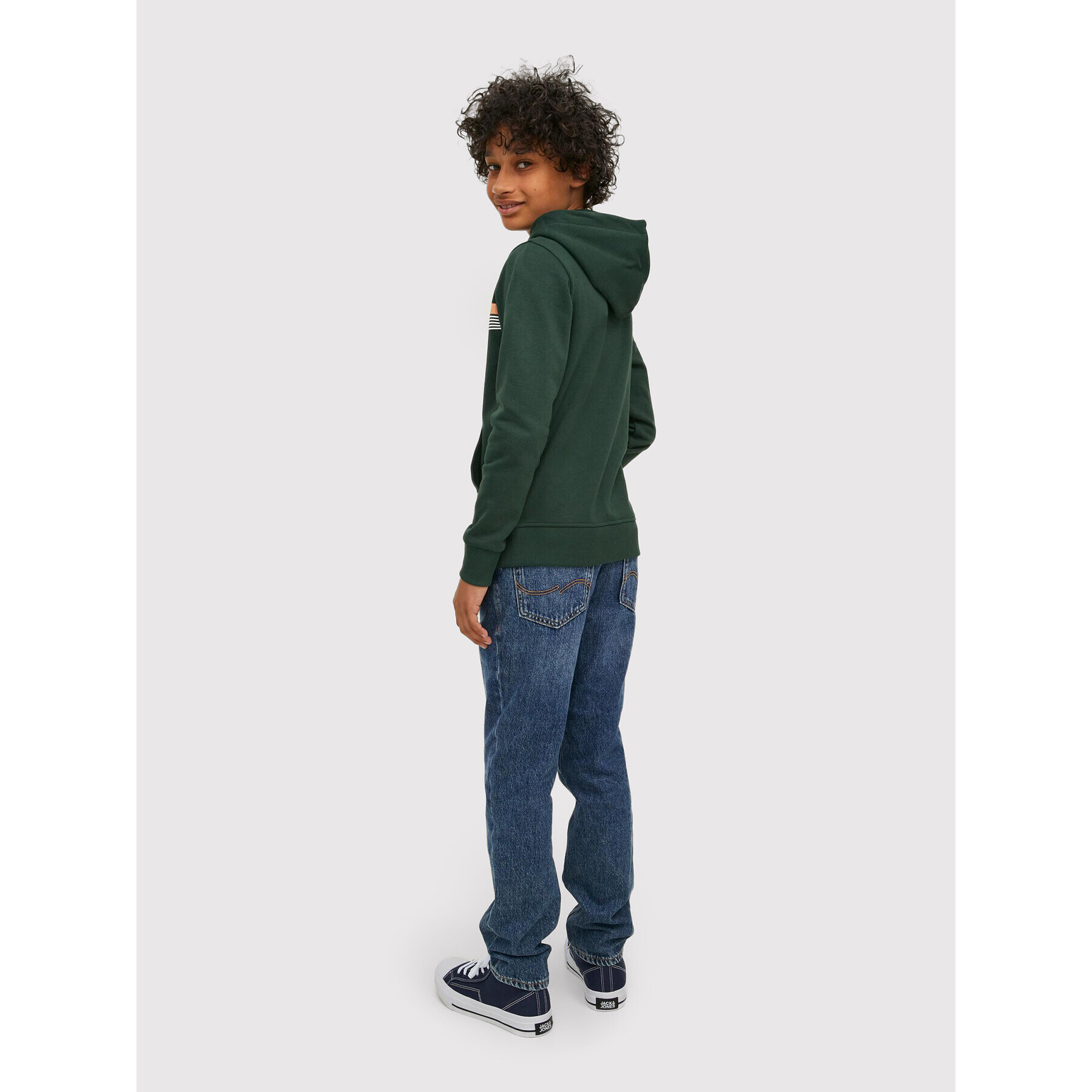 Jack&Jones Junior Jopa Jiron 12213277 Zelena Regular Fit - Pepit.si