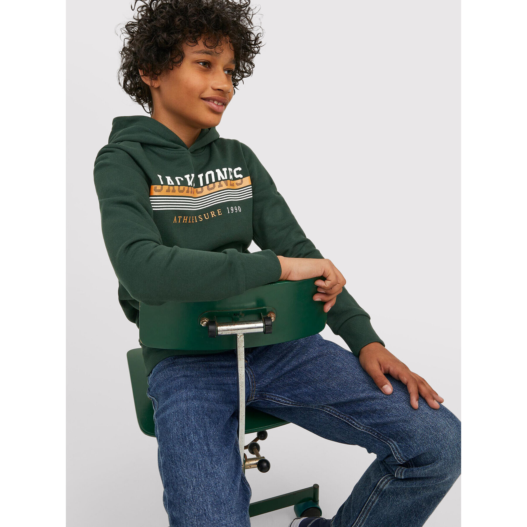 Jack&Jones Junior Jopa Jiron 12213277 Zelena Regular Fit - Pepit.si