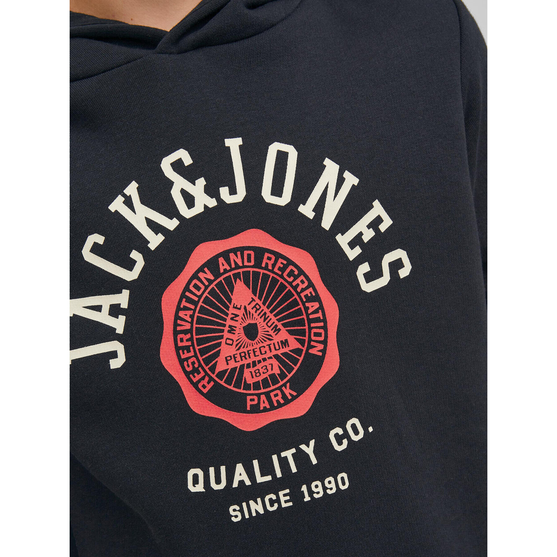 Jack&Jones Junior Jopa Logo 12212287 Črna Regular Fit - Pepit.si