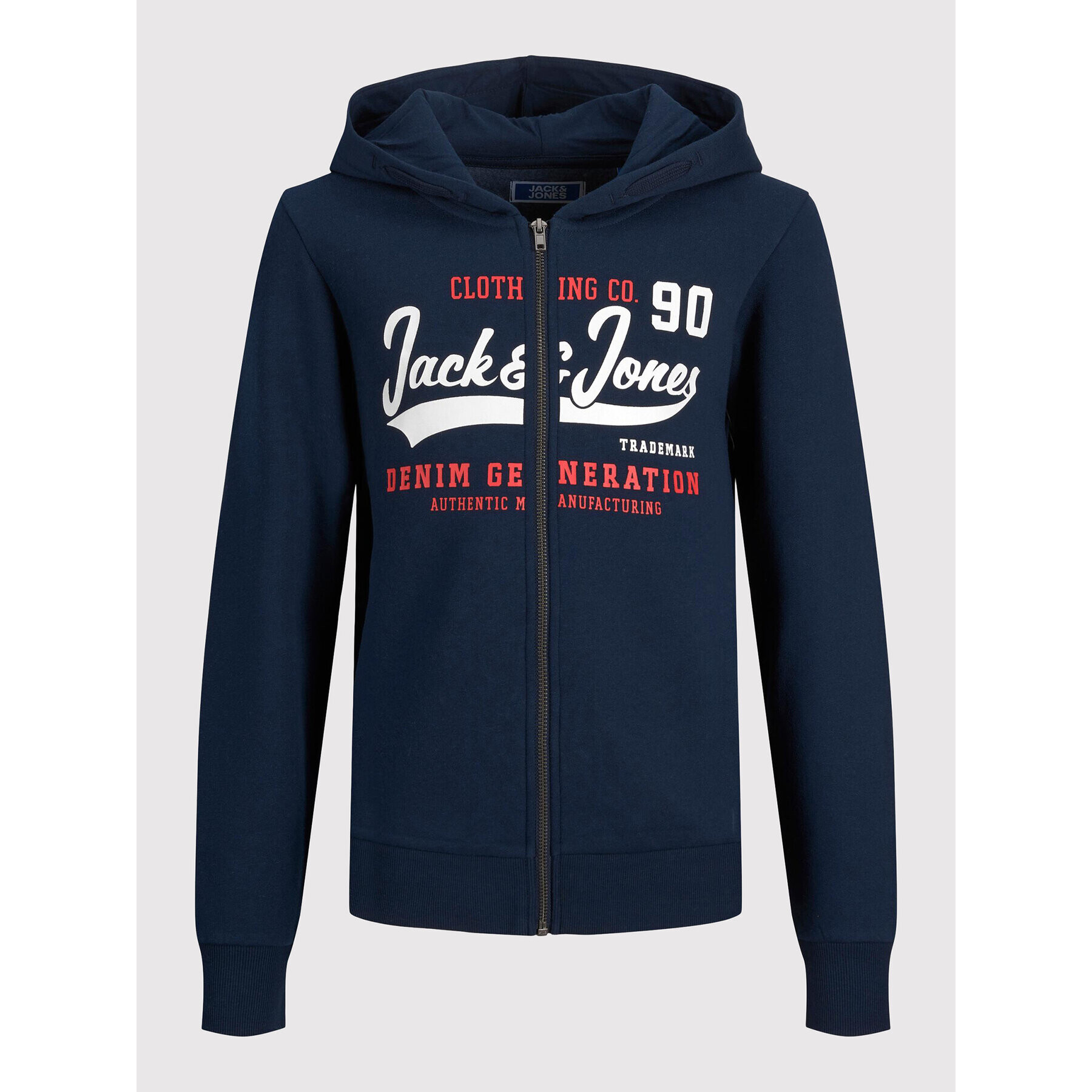 Jack&Jones Junior Jopa Logo 12218049 Mornarsko modra Regular Fit - Pepit.si