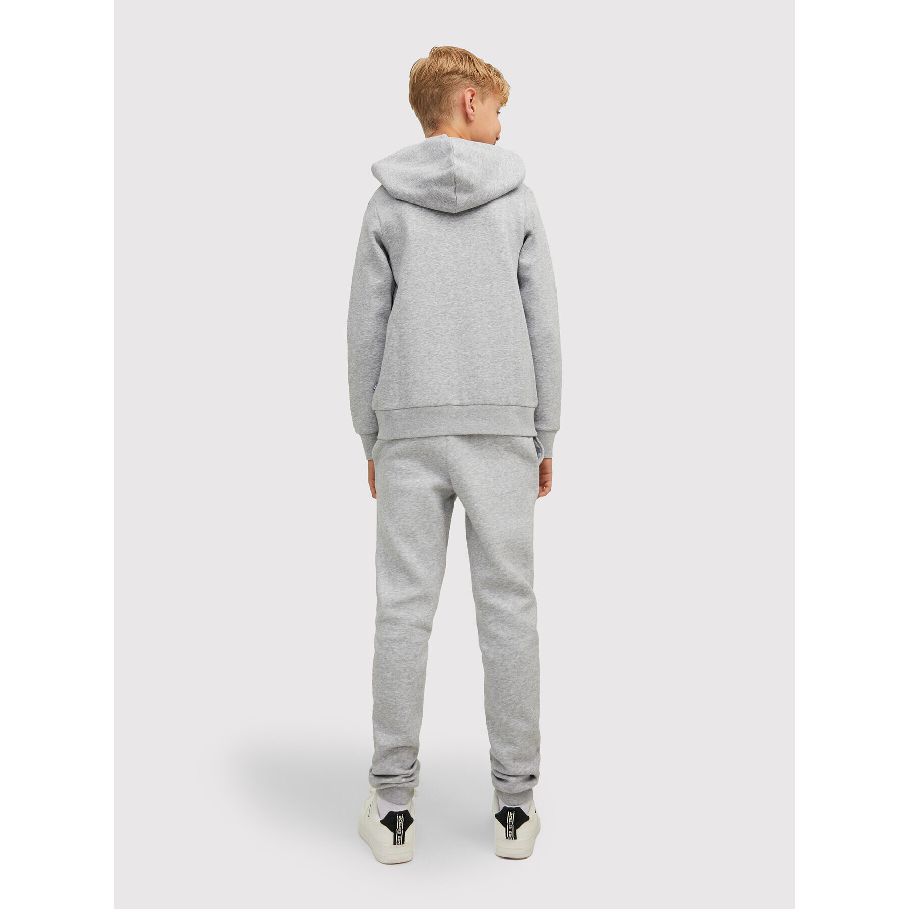 Jack&Jones Junior Jopa Logo 12218049 Siva Regular Fit - Pepit.si