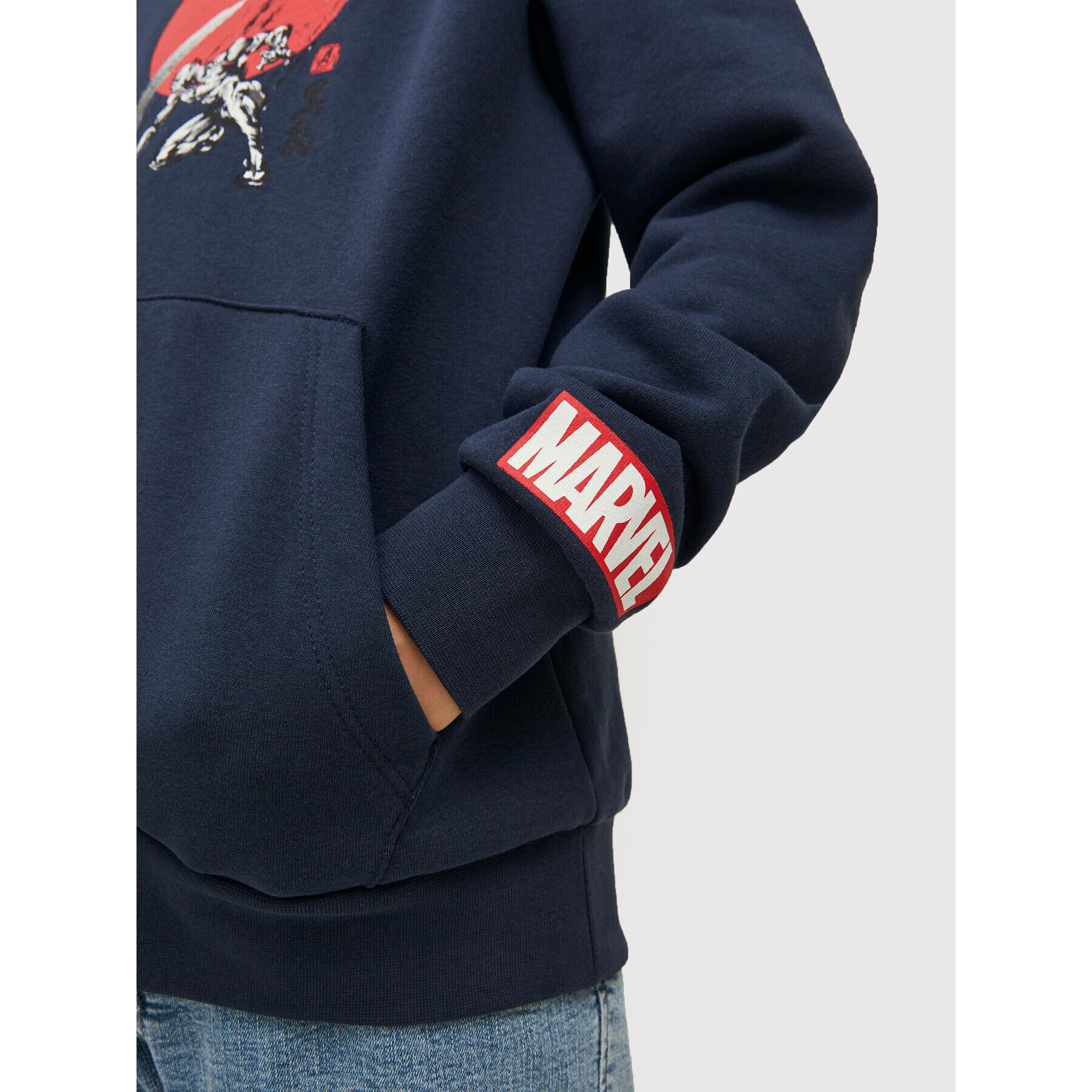 Jack&Jones Junior Jopa MARVEL 12217804 Mornarsko modra Loose Fit - Pepit.si