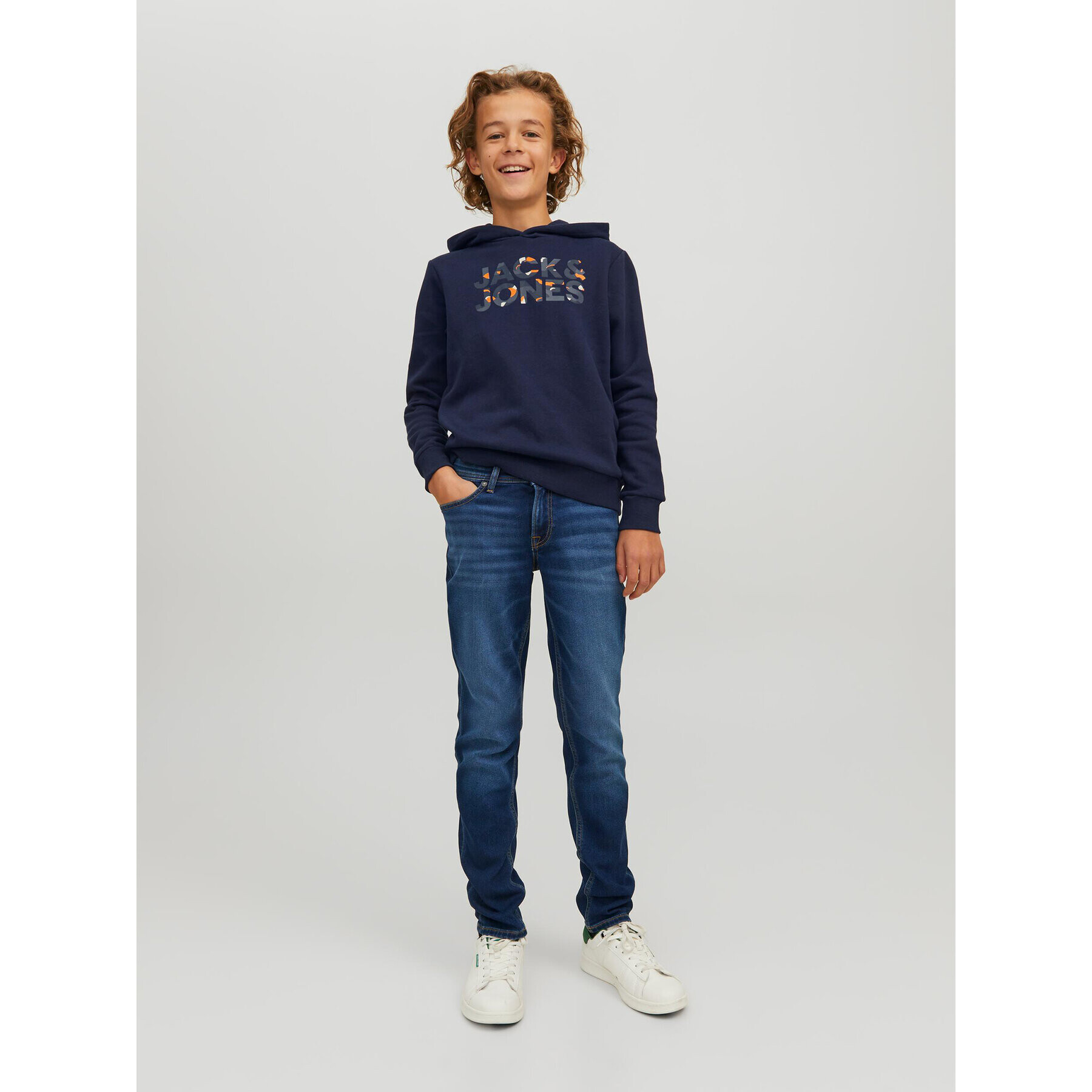 Jack&Jones Junior Jopa Ramp 12213338 Mornarsko modra Regular Fit - Pepit.si