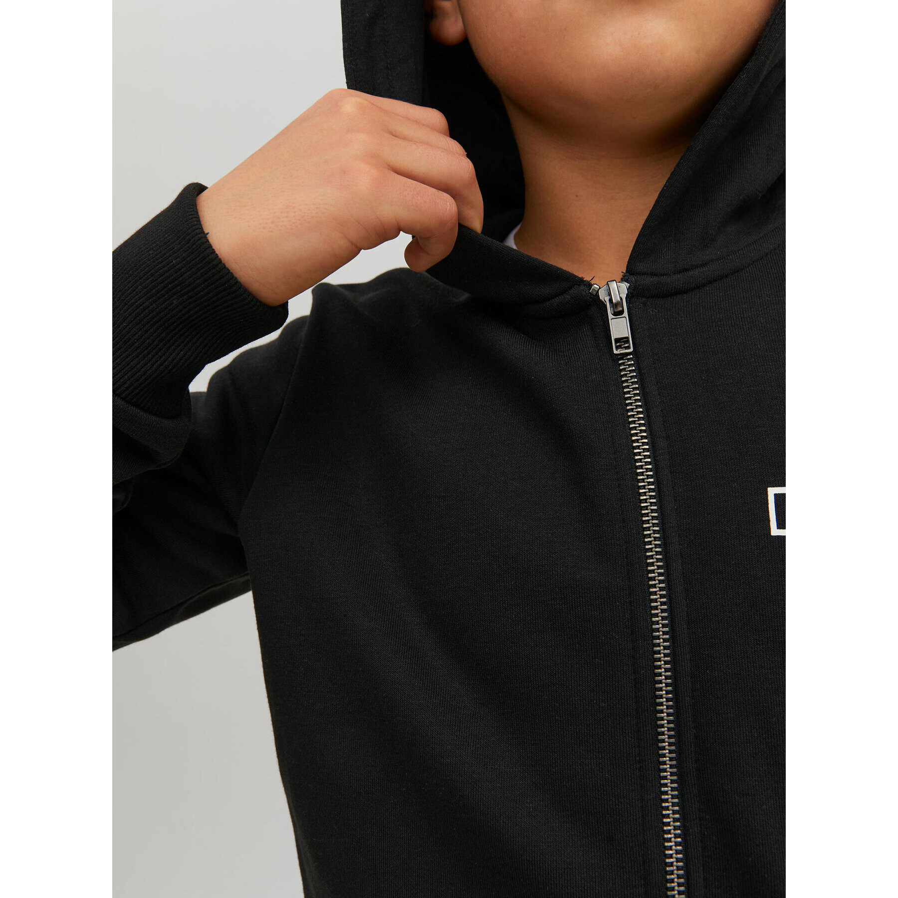 Jack&Jones Junior Jopa Space Logo 12221210 Črna Regular Fit - Pepit.si