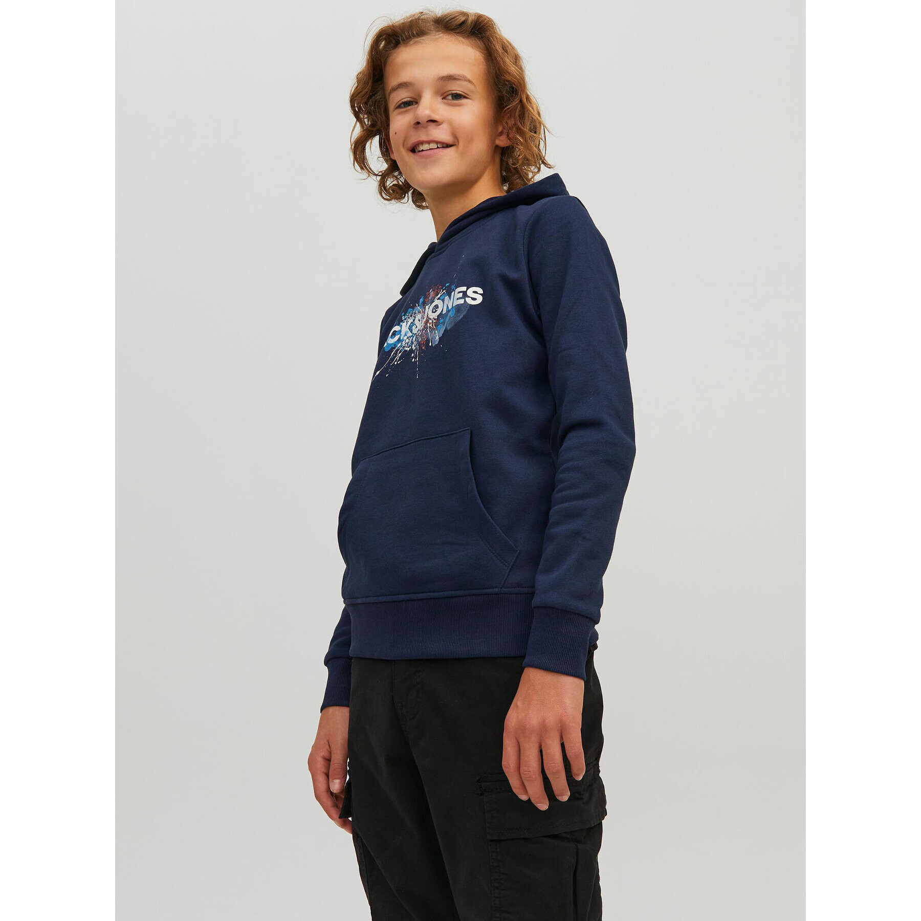 Jack&Jones Junior Jopa Tear 12221713 Mornarsko modra Regular Fit - Pepit.si