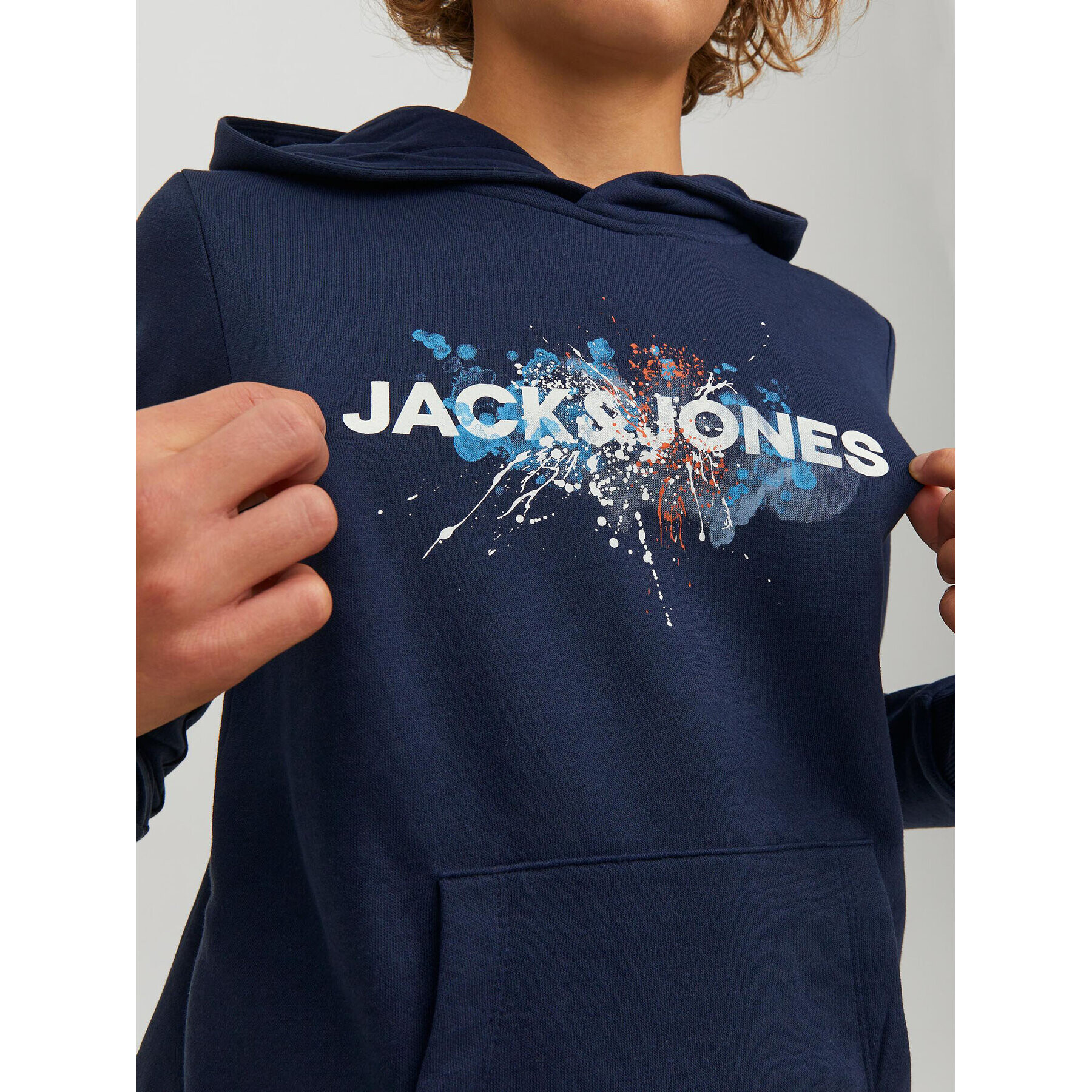 Jack&Jones Junior Jopa Tear 12221713 Mornarsko modra Regular Fit - Pepit.si