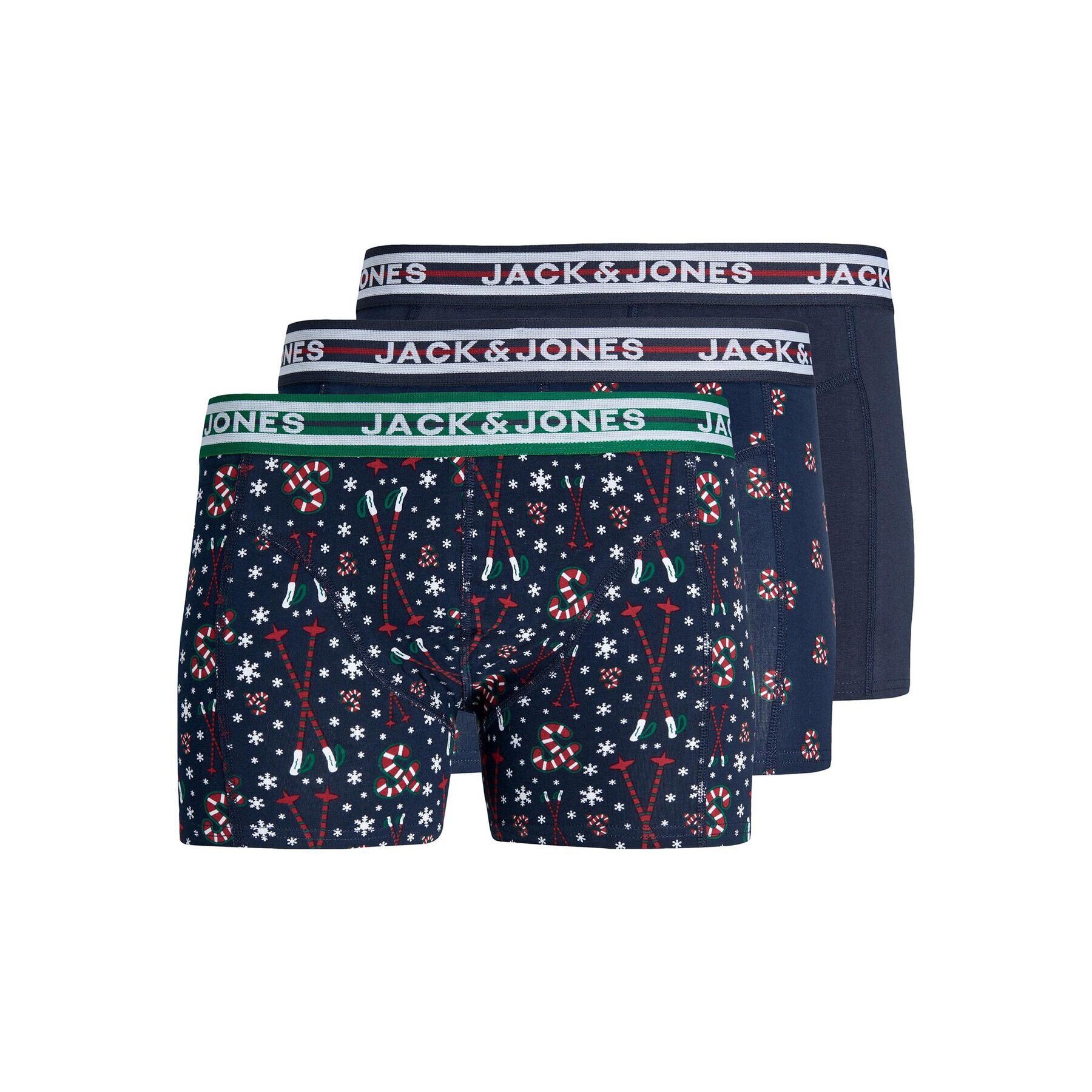 Jack&Jones Junior Set 3 parov boksaric 12246624 Mornarsko modra - Pepit.si