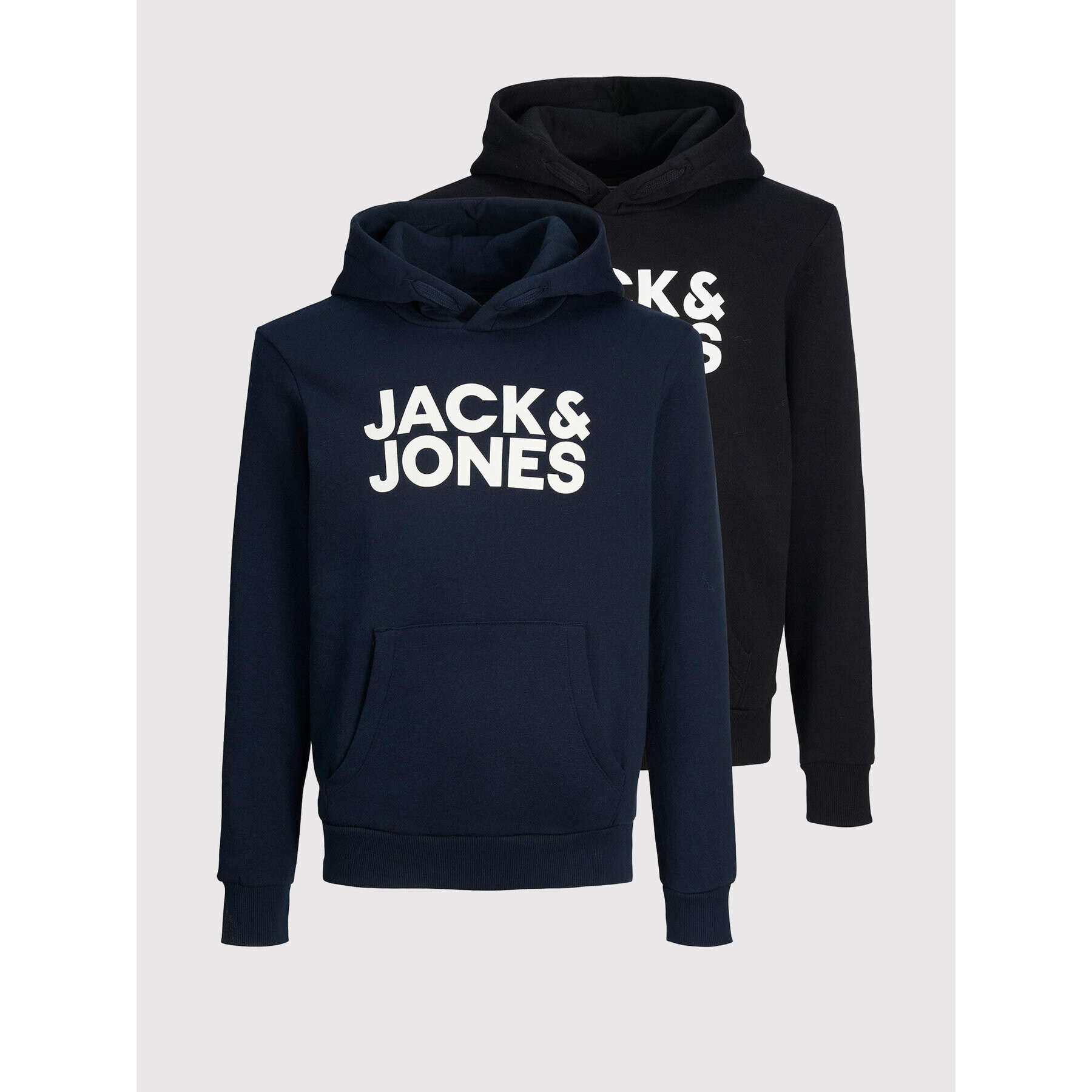 Jack&Jones Junior Set dveh jopic Corp 12210980 Mornarsko modra Regular Fit - Pepit.si