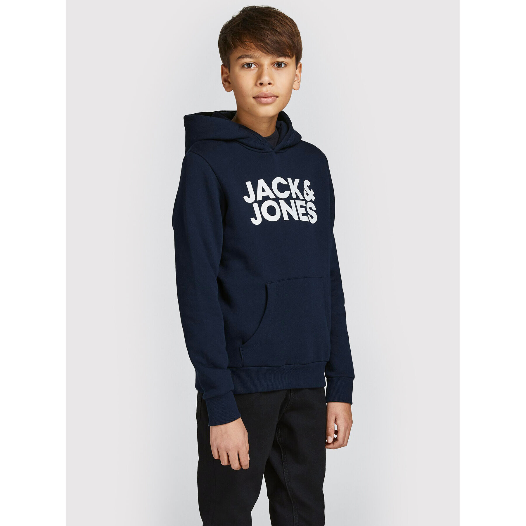 Jack&Jones Junior Set dveh jopic Corp 12210980 Mornarsko modra Regular Fit - Pepit.si