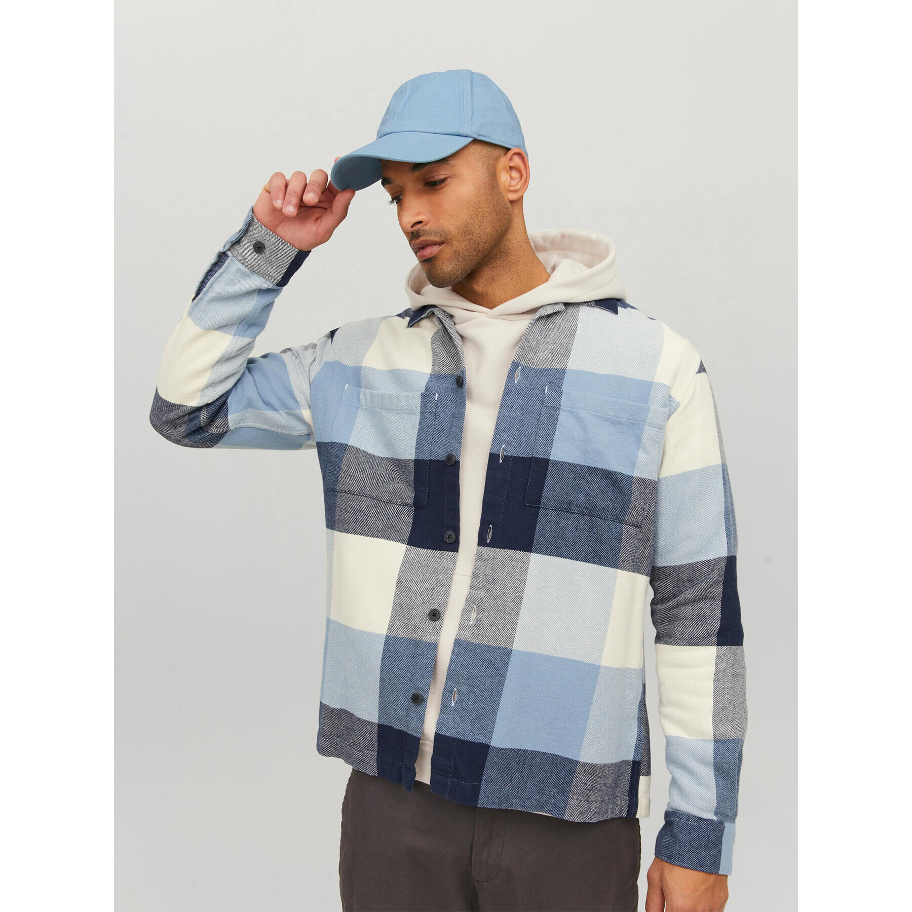 Jack&Jones Kapa s šiltom 12193385 Modra - Pepit.si