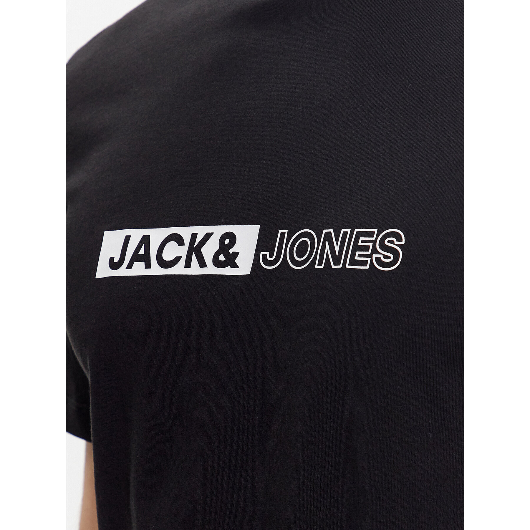 Jack&Jones Komplet majica in športne kratke hlače 12233945 Črna Regular Fit - Pepit.si