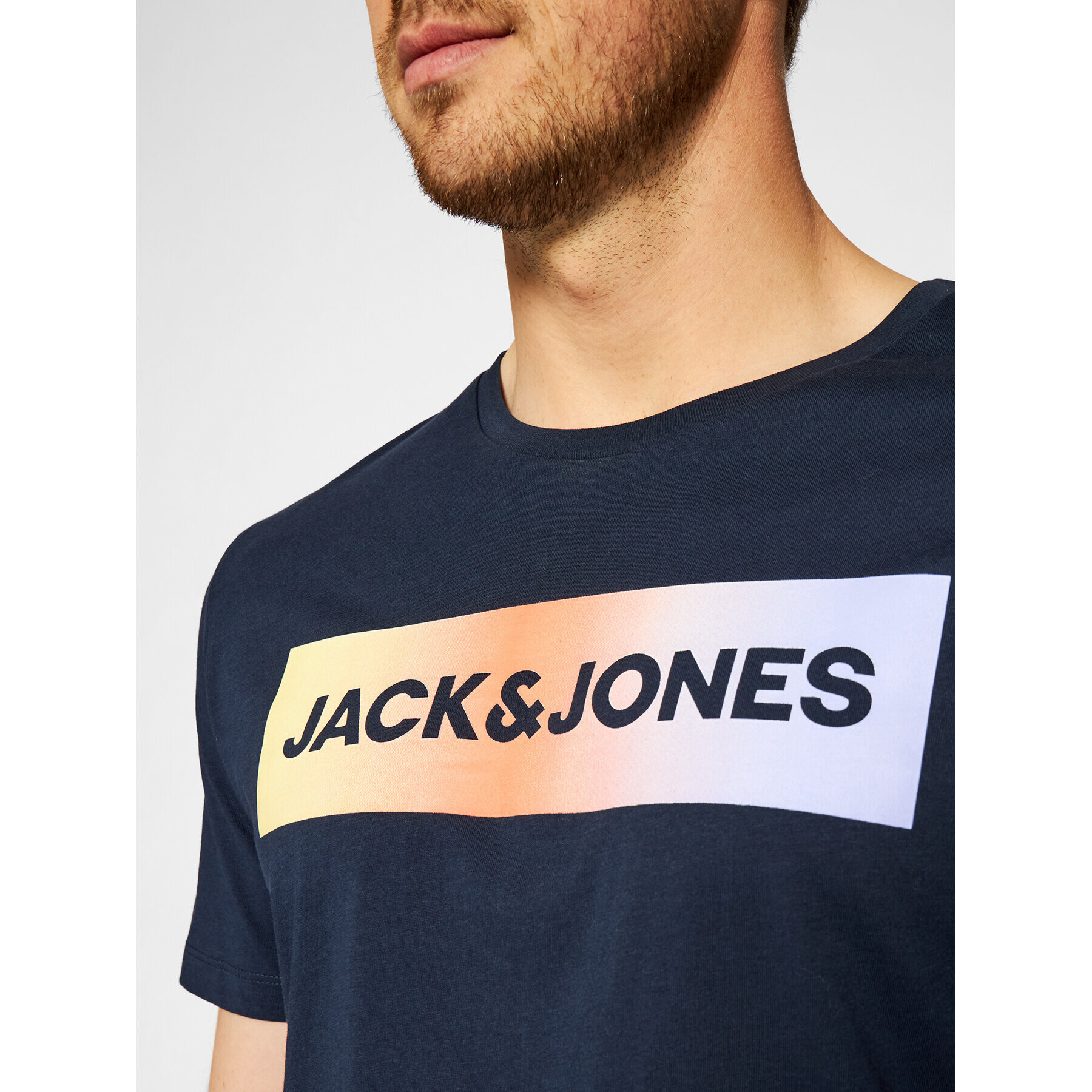 Jack&Jones Komplet majica in športne kratke hlače Brad 12192767 Mornarsko modra Regular Fit - Pepit.si