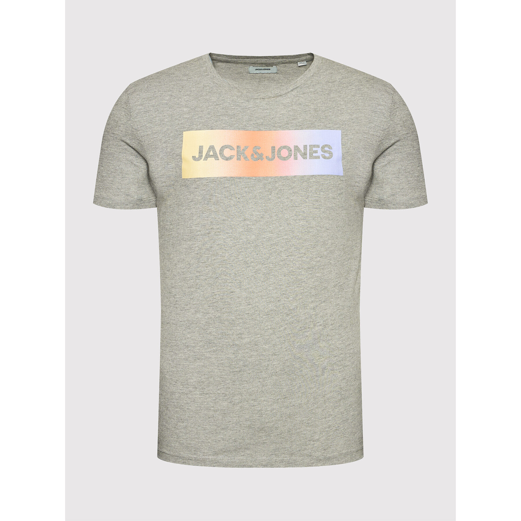 Jack&Jones Komplet majica in športne kratke hlače Jacbrad 12192767 Siva Regular Fit - Pepit.si