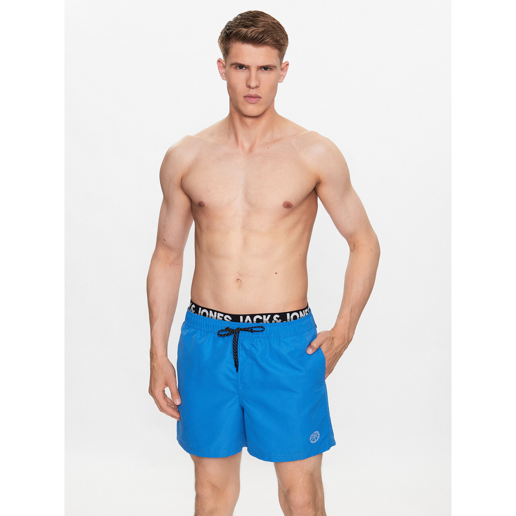 Jack&Jones Kopalne hlače Fiji 12227254 Modra Regular Fit - Pepit.si