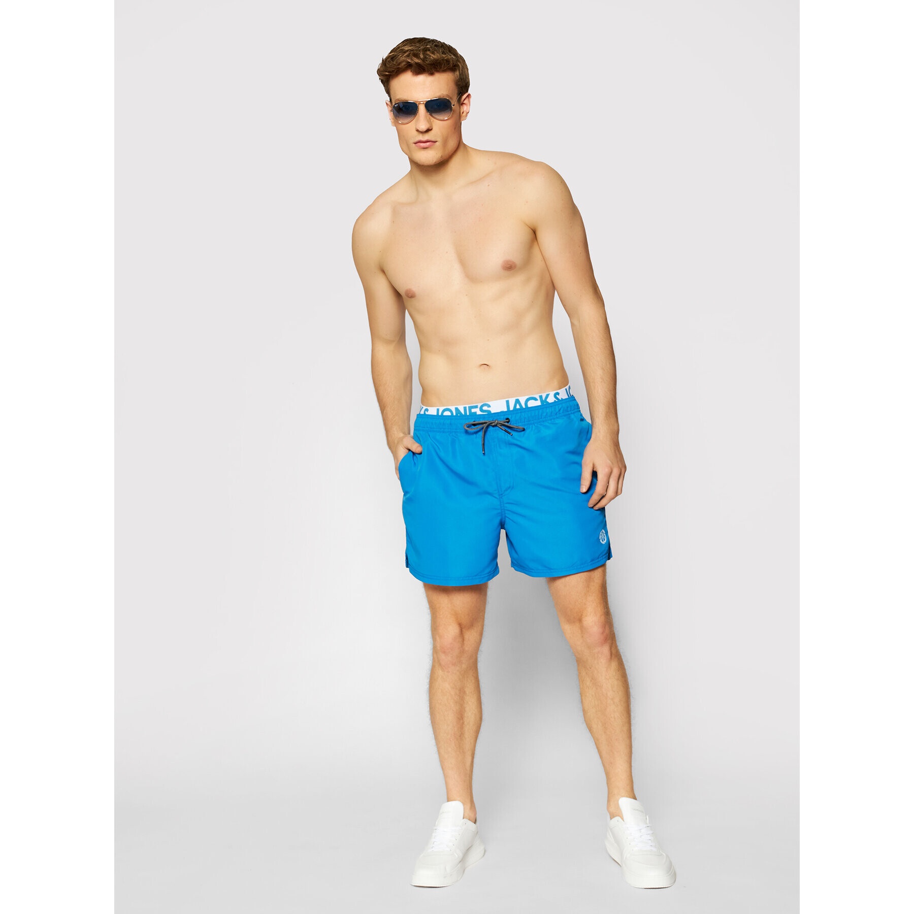 Jack&Jones Kopalne hlače Bali 12183795 Modra Regular Fit - Pepit.si