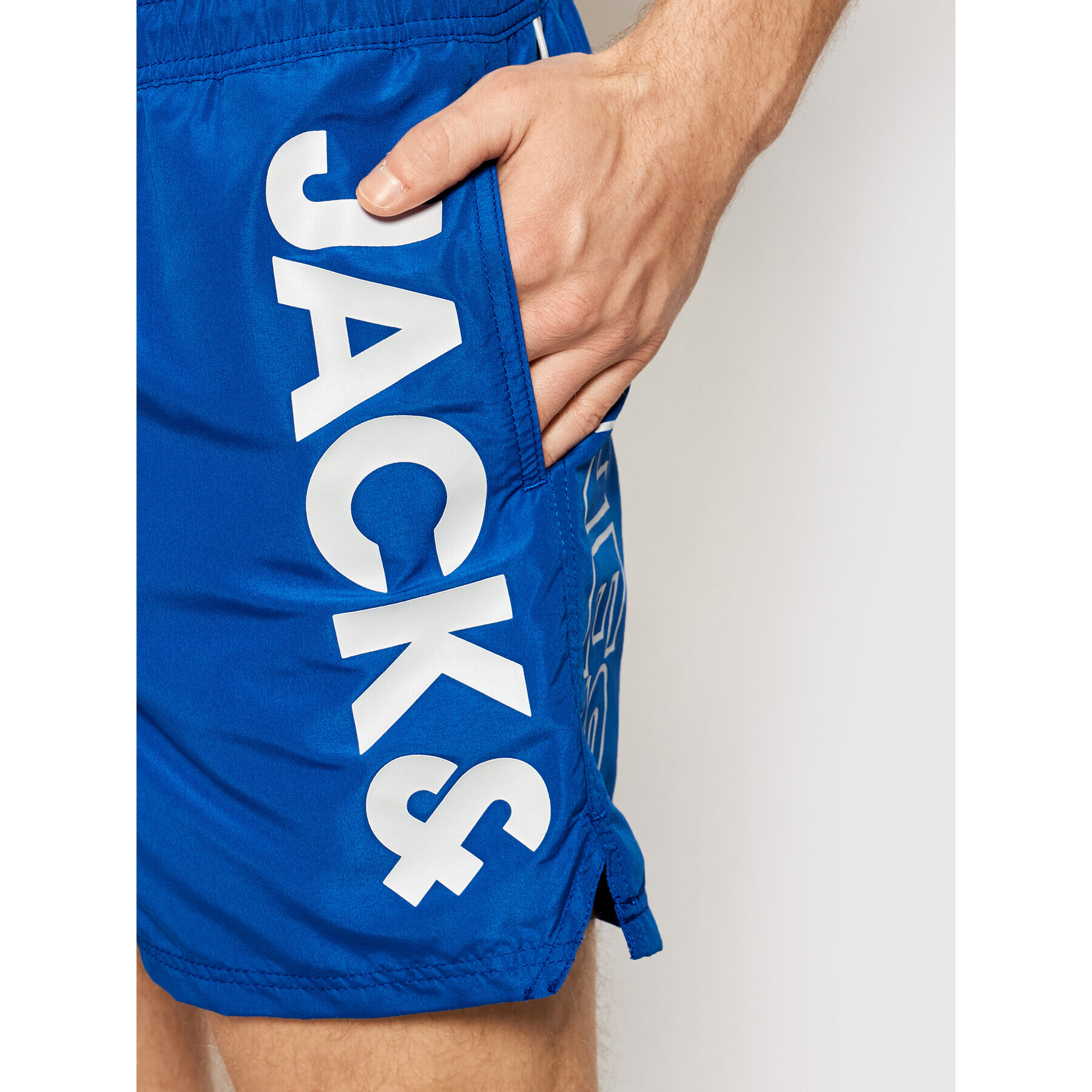 Jack&Jones Kopalne hlače Bali 12183806 Mornarsko modra Regular Fit - Pepit.si