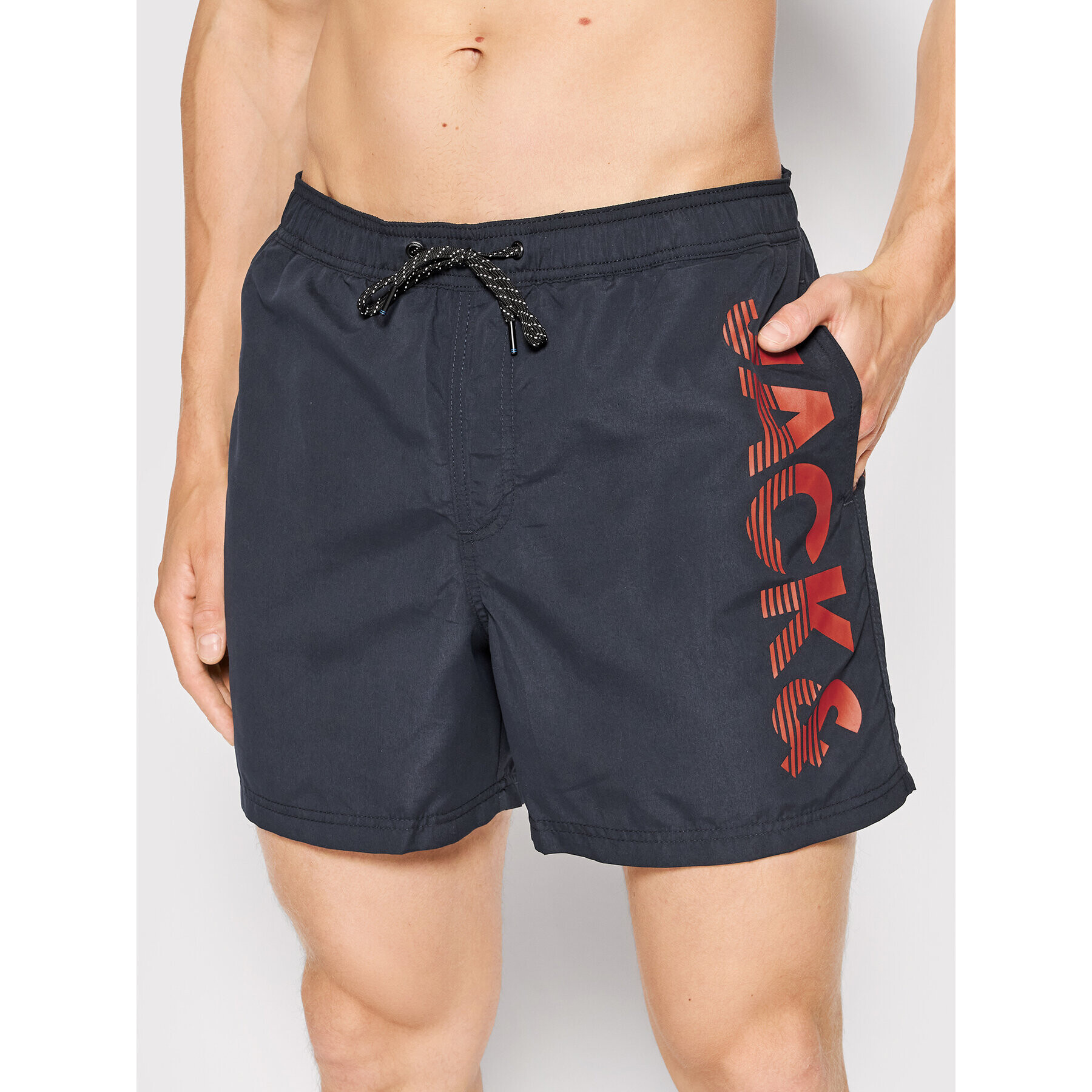 Jack&Jones Kopalne hlače Crete 12203826 Mornarsko modra Regular Fit - Pepit.si