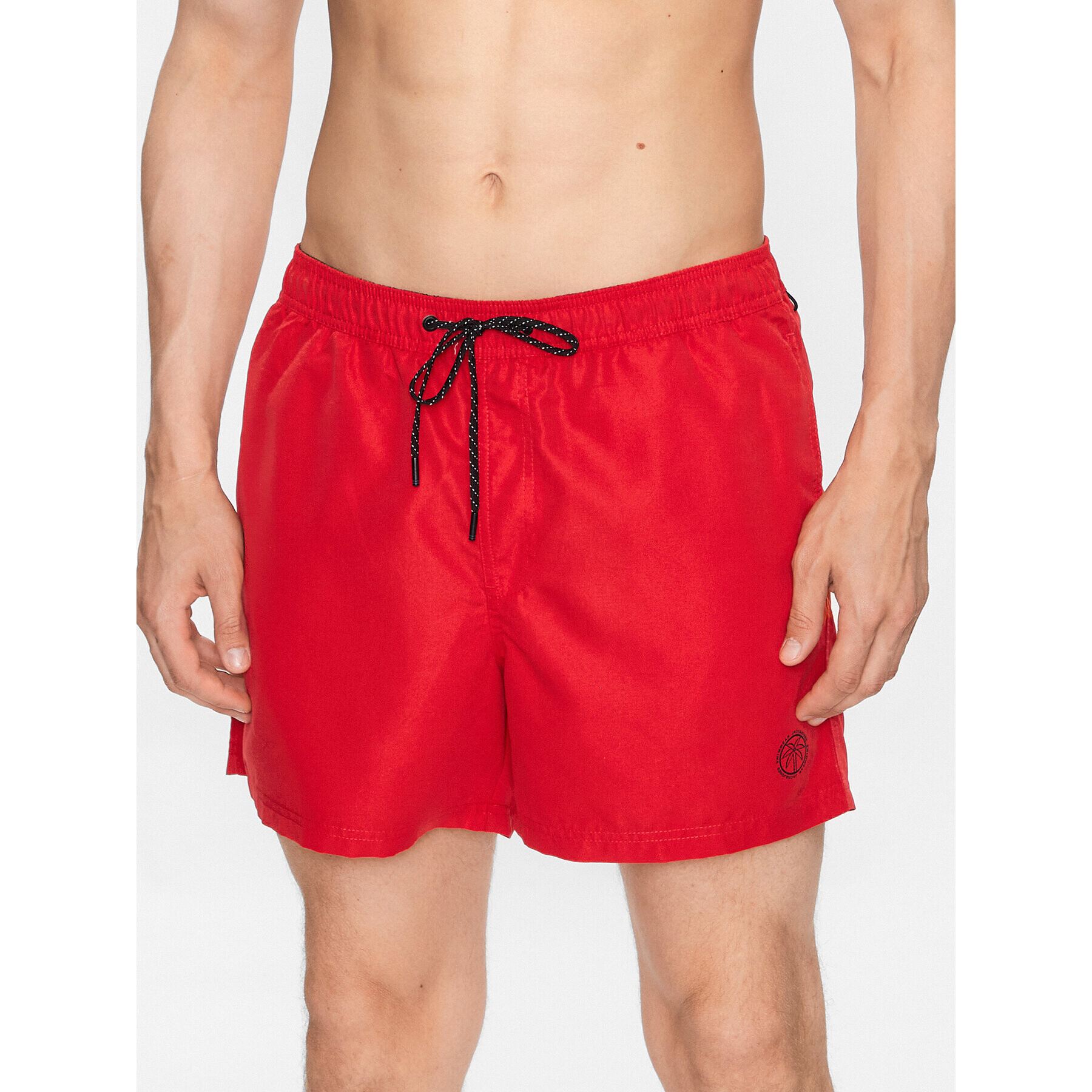 Jack&Jones Kopalne hlače Fiji 12225961 Rdeča Regular Fit - Pepit.si