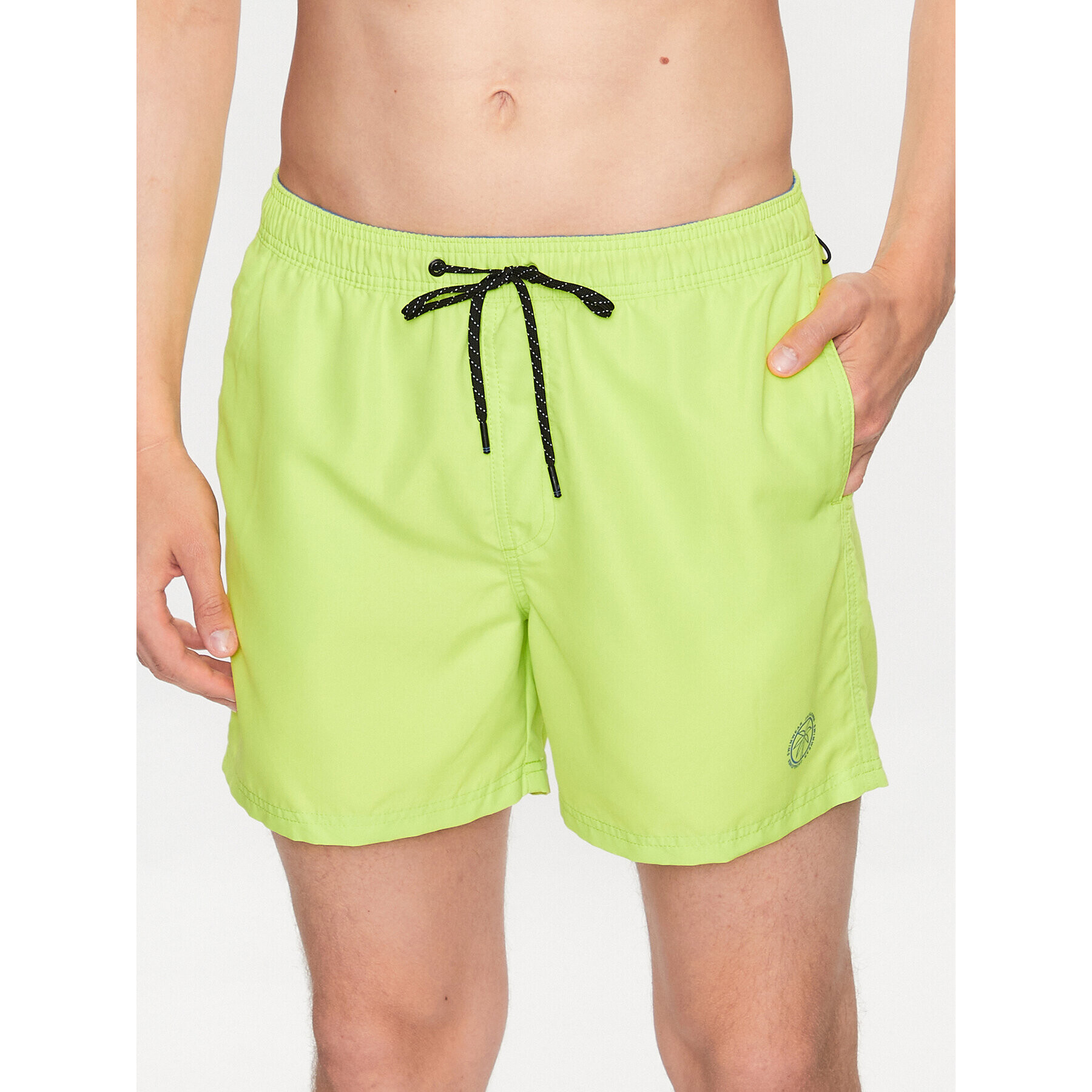 Jack&Jones Kopalne hlače Fiji 12225961 Rumena Regular Fit - Pepit.si