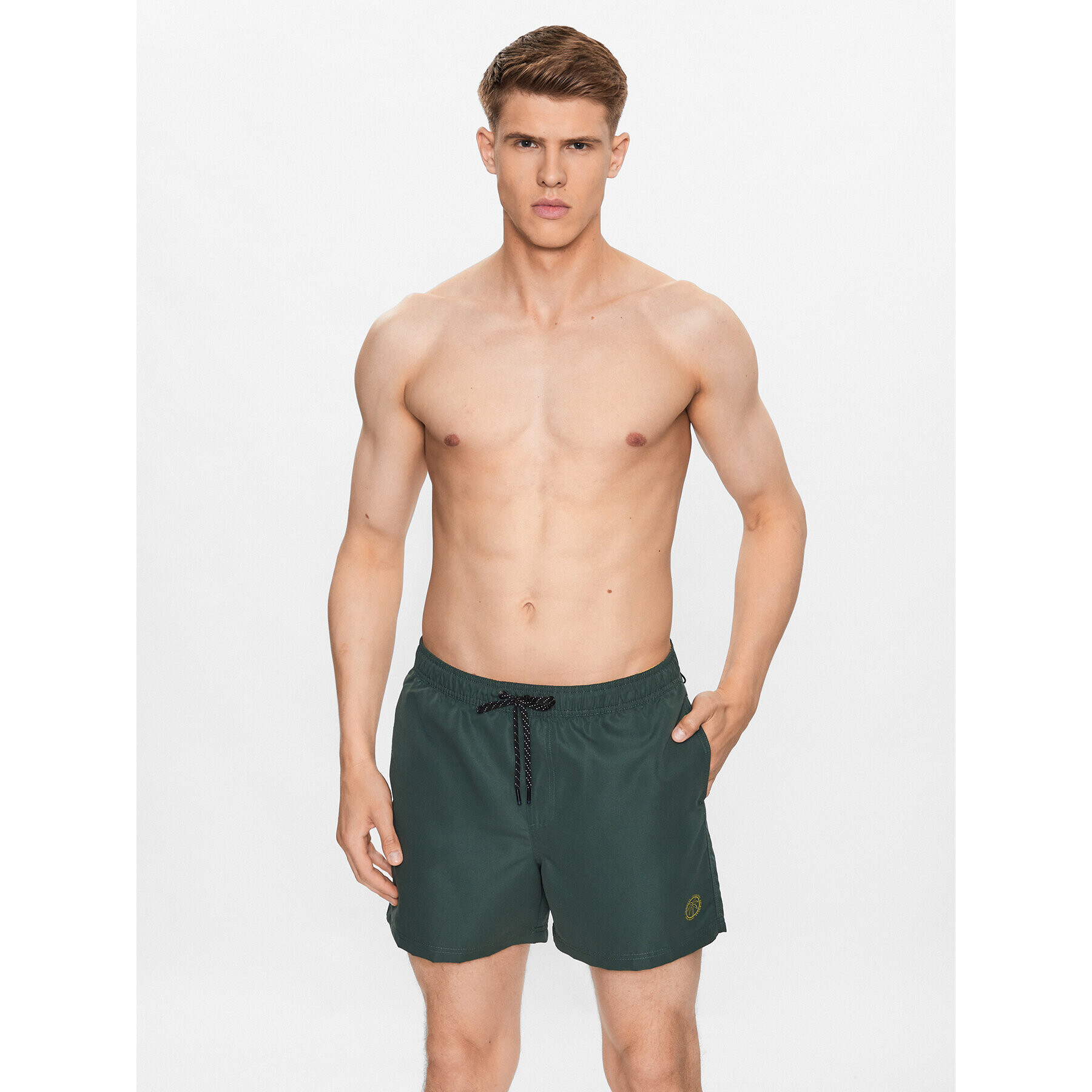 Jack&Jones Kopalne hlače Fiji 12225961 Zelena Regular Fit - Pepit.si