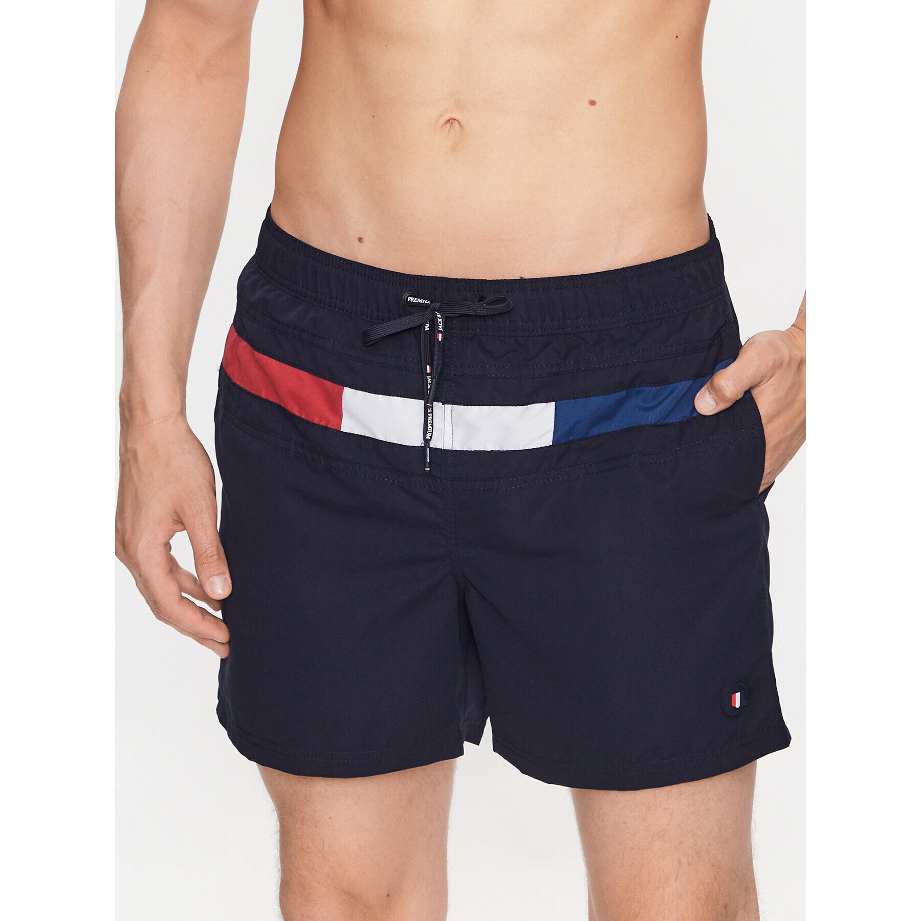 Jack&Jones Kopalne hlače Fiji 12232865 Mornarsko modra Regular Fit - Pepit.si