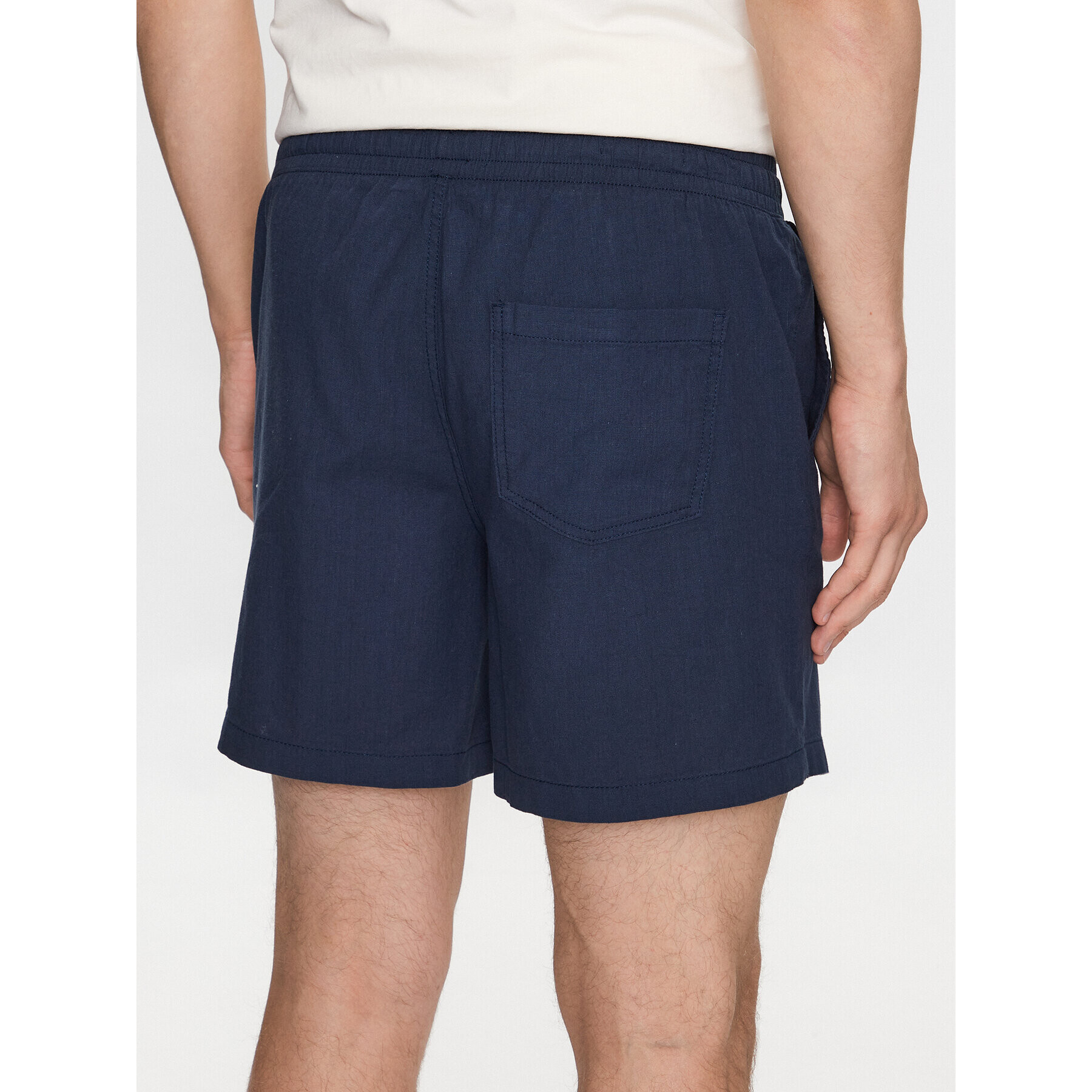 Jack&Jones Kratke hlače iz tkanine Jeff 12229799 Mornarsko modra Regular Fit - Pepit.si