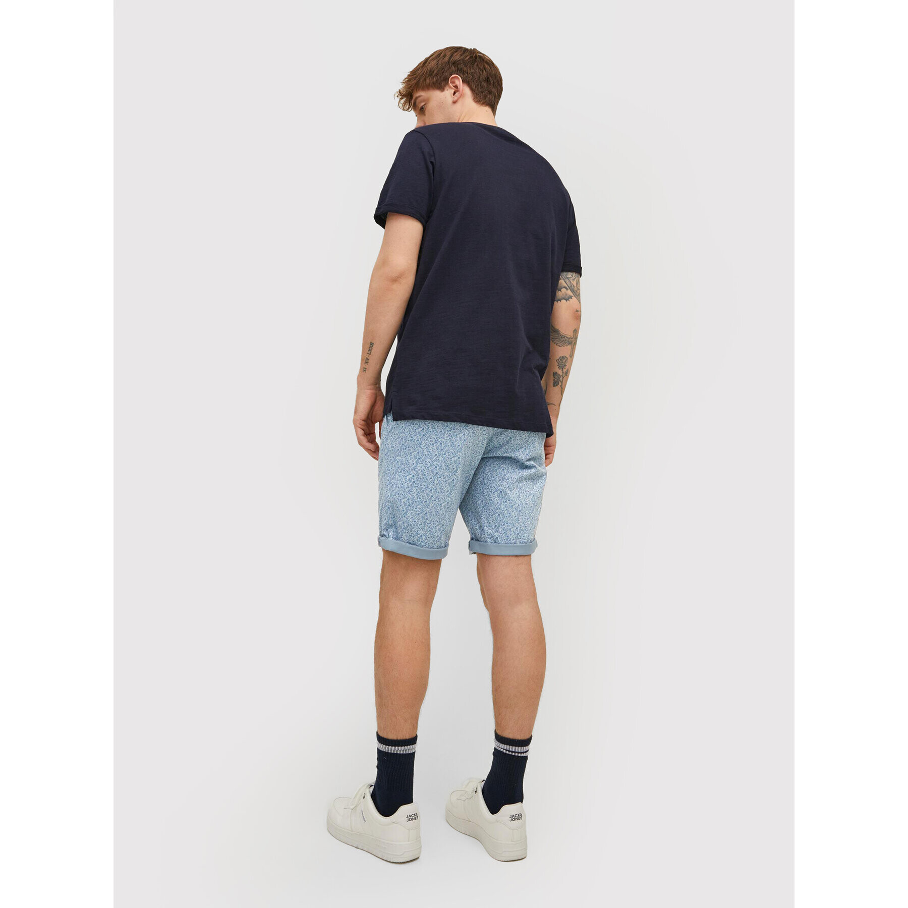 Jack&Jones Kratke hlače iz tkanine Bowie 12204211 Modra Slim Fit - Pepit.si