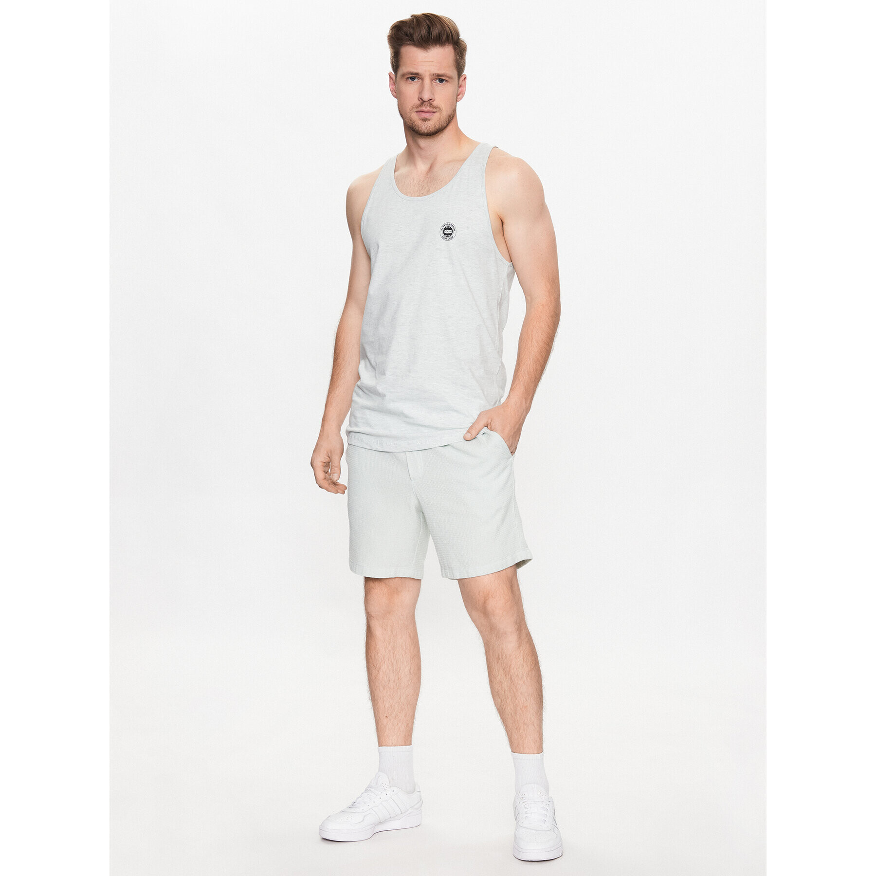 Jack&Jones Kratke hlače iz tkanine Caleb 12236017 Zelena Regular Fit - Pepit.si