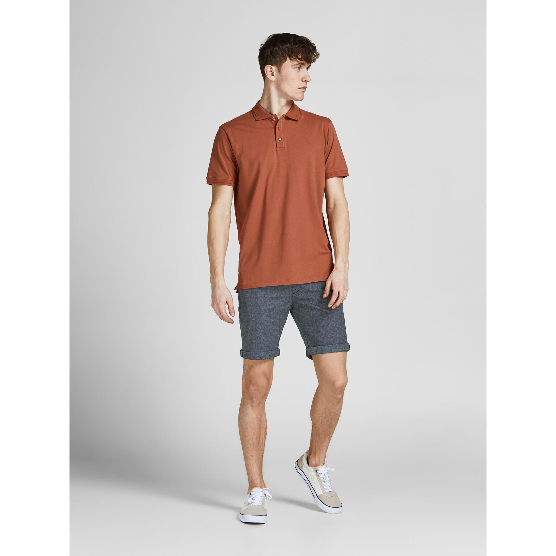 Jack&Jones Kratke hlače iz tkanine Fury 12206889 Modra Regular Fit - Pepit.si