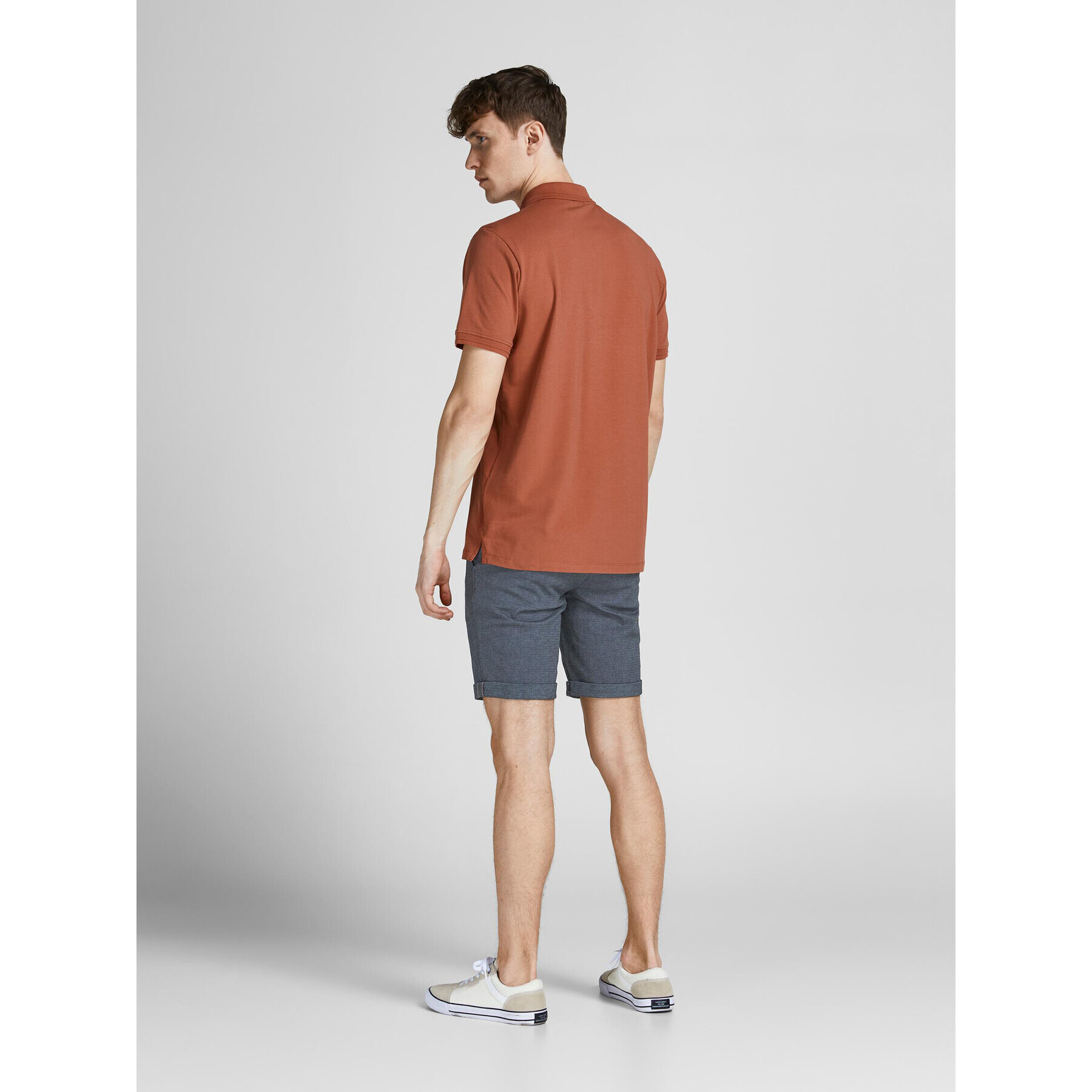 Jack&Jones Kratke hlače iz tkanine Fury 12206889 Modra Regular Fit - Pepit.si