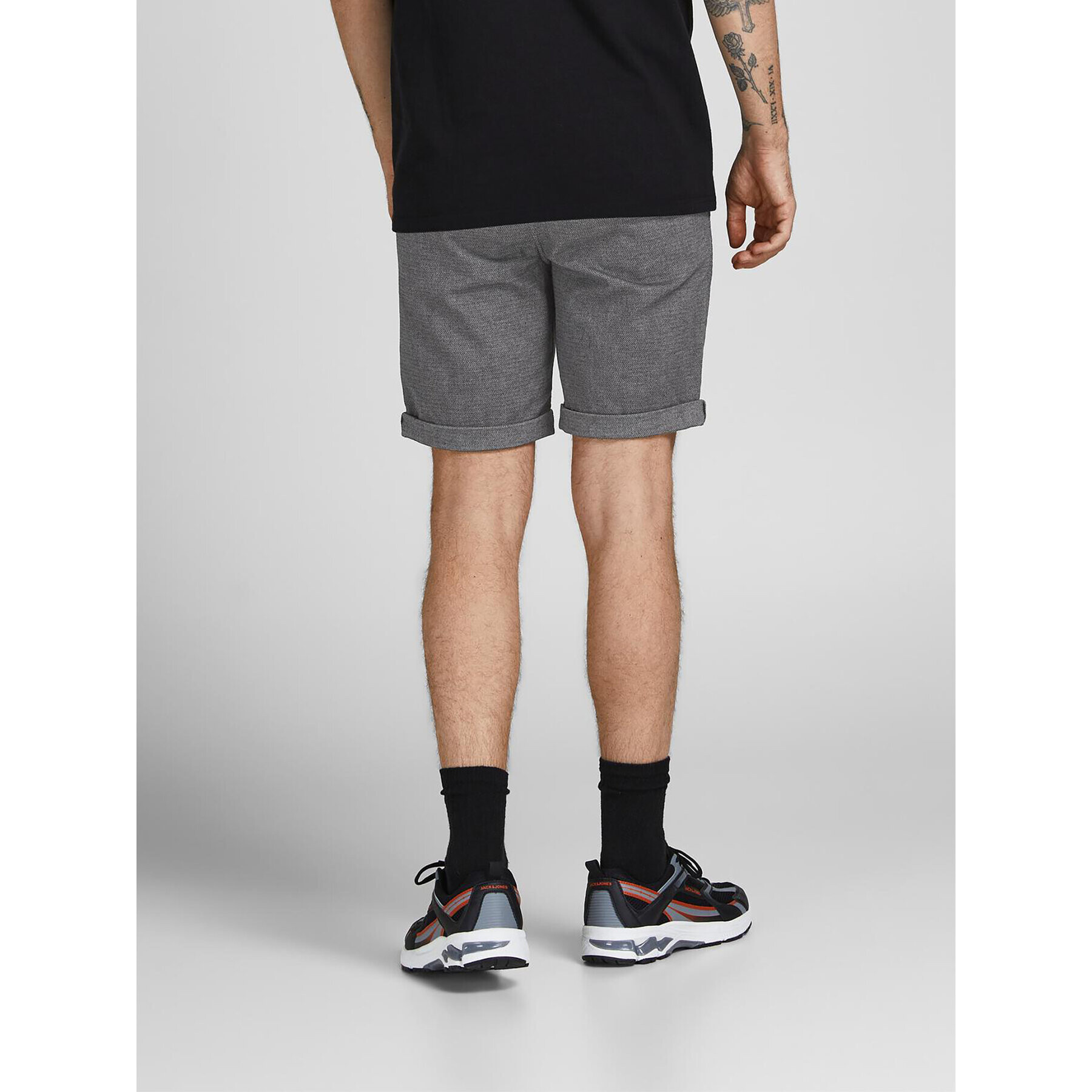 Jack&Jones Kratke hlače iz tkanine Fury 12206889 Siva Regular Fit - Pepit.si