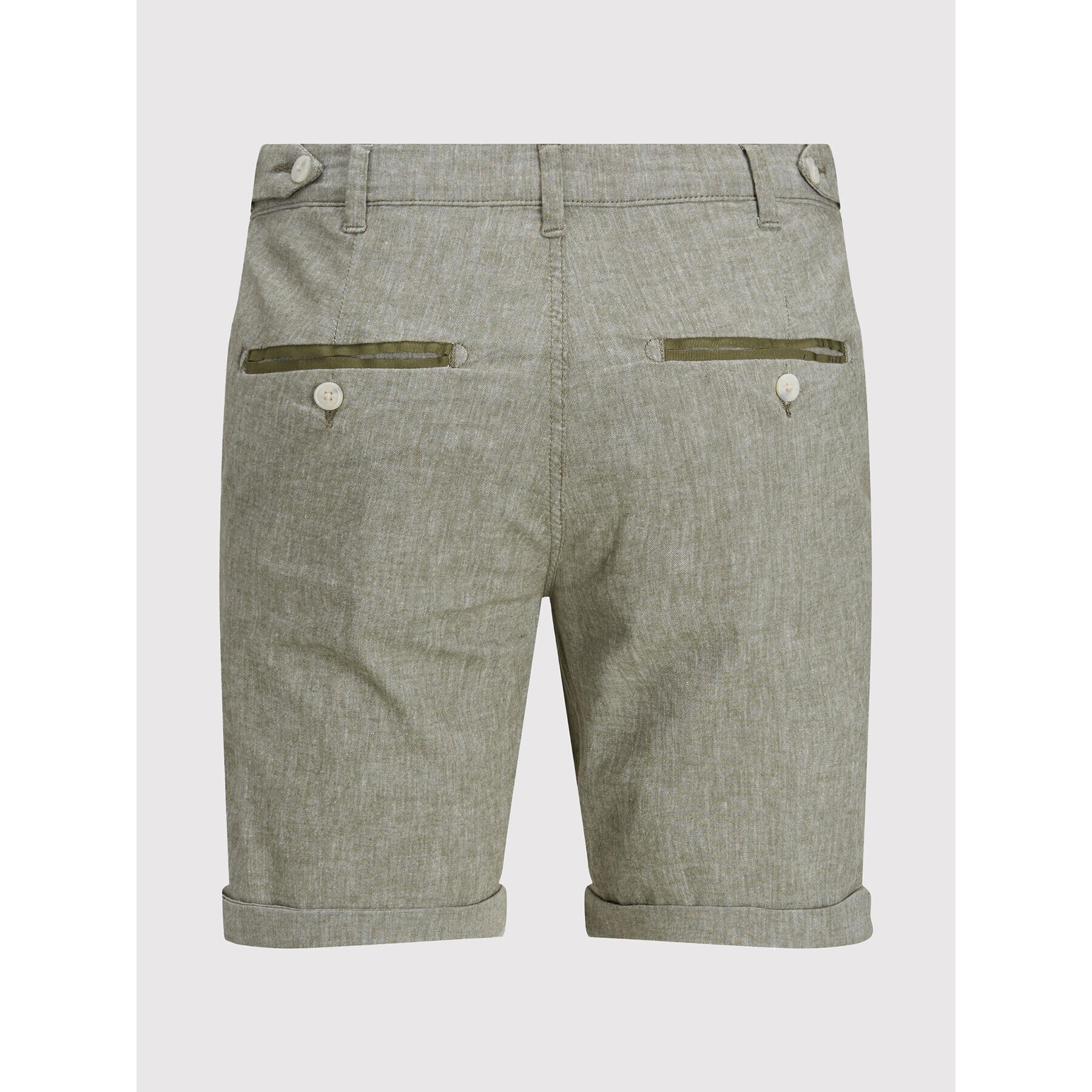 Jack&Jones Kratke hlače iz tkanine Sky 12210139 Zelena Regular Fit - Pepit.si