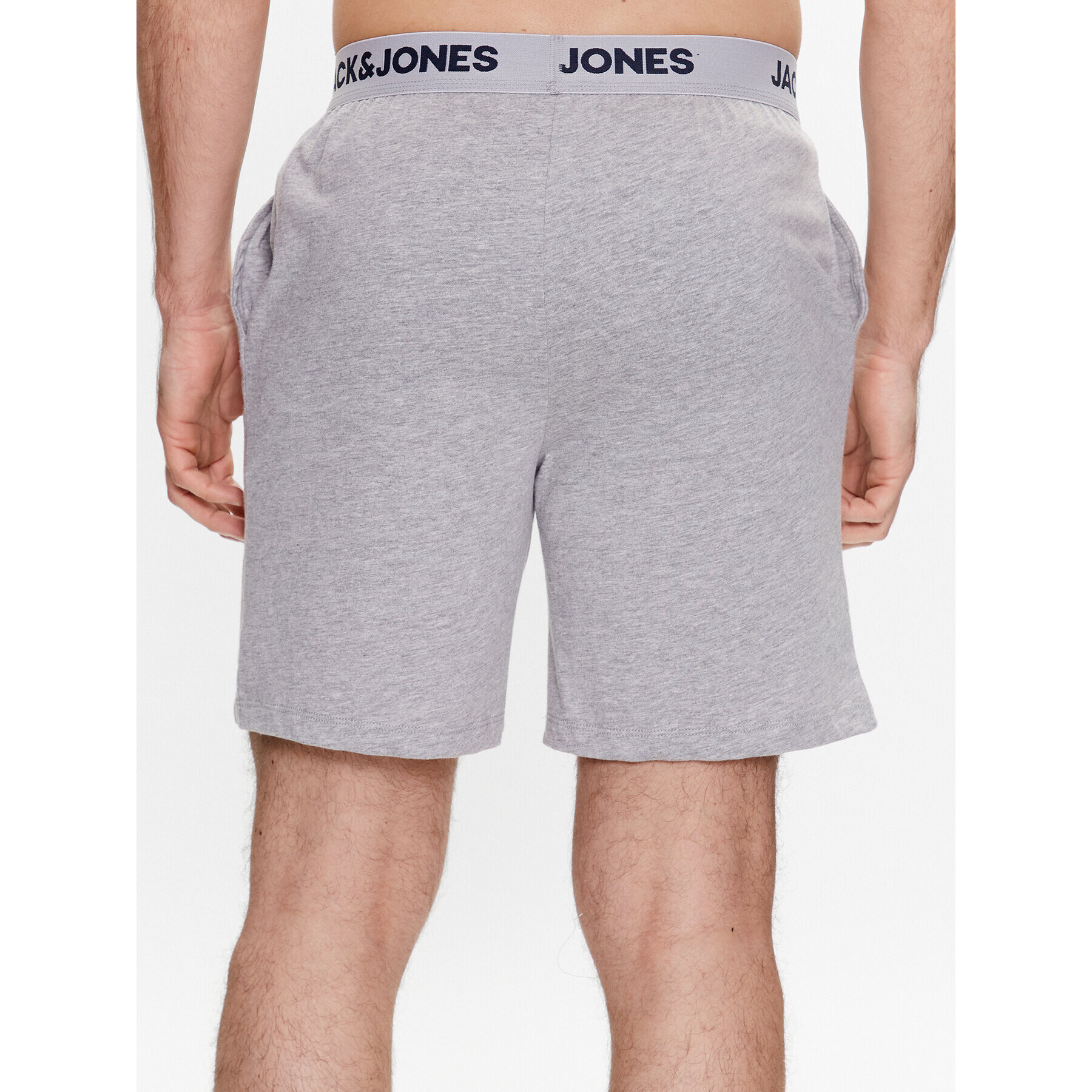 Jack&Jones Kratke hlače pižama Aaron 12224914 Siva Regular Fit - Pepit.si