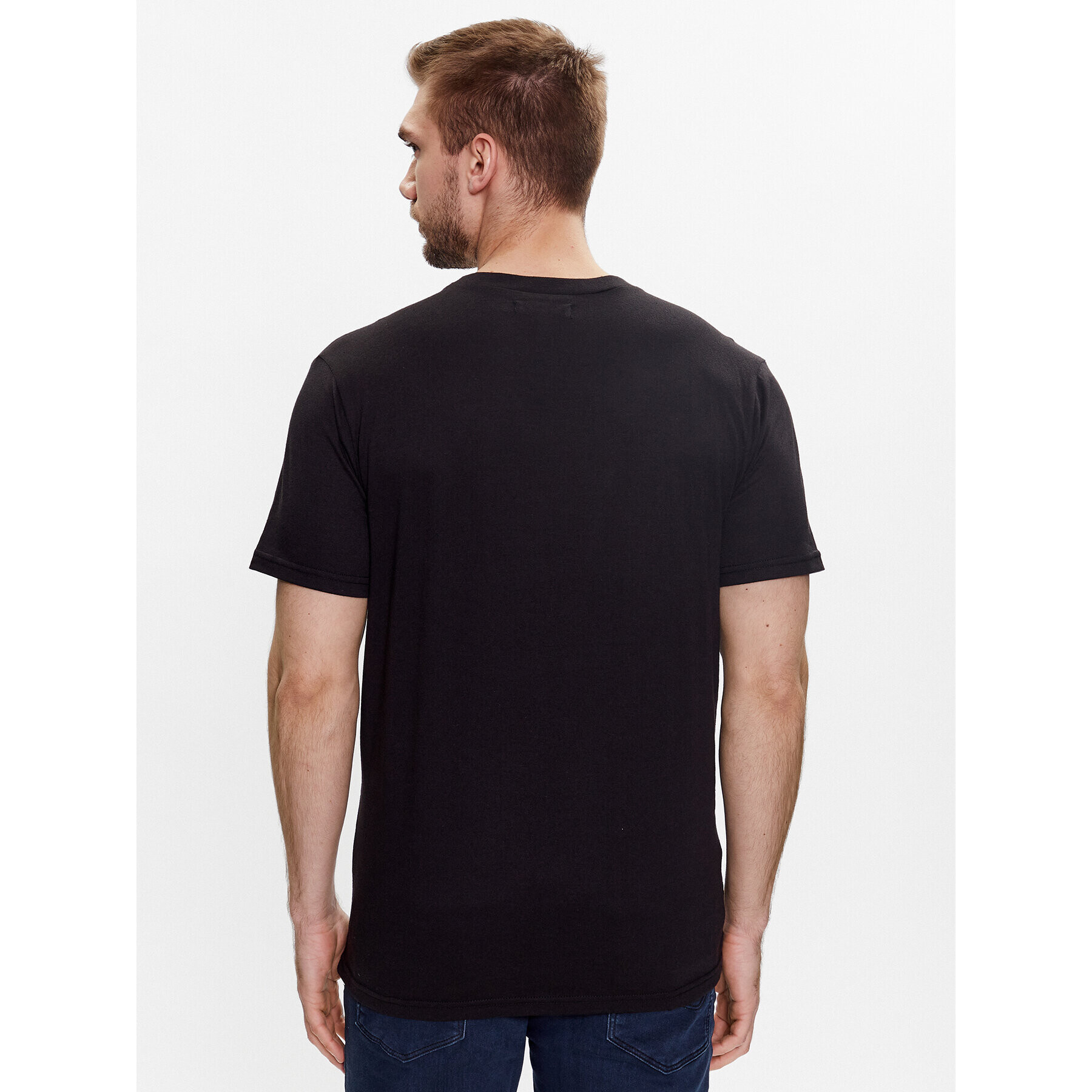 Jack&Jones Majica Aaron 12224910 Črna Standard Fit - Pepit.si