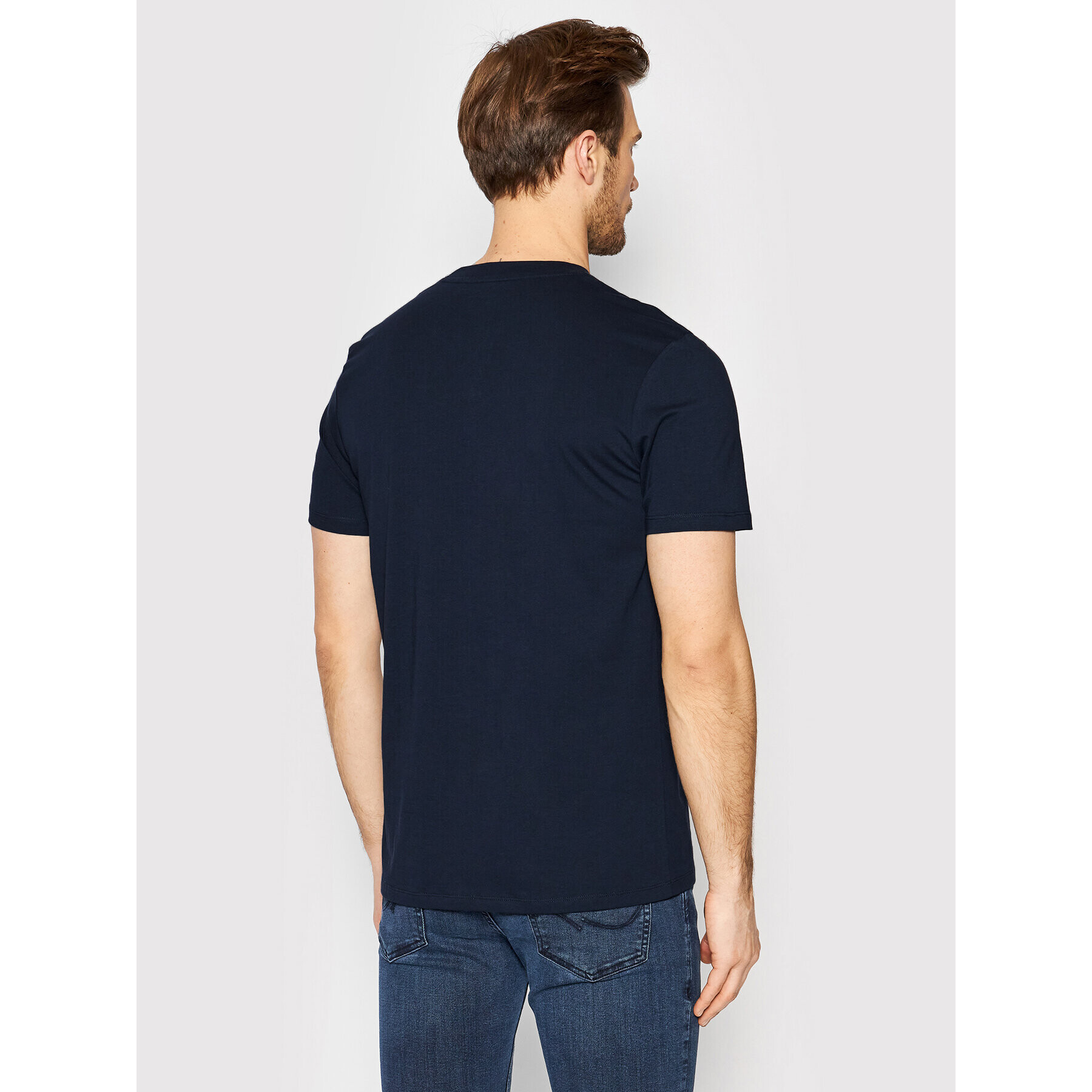 Jack&Jones Majica Tons 12205107 Mornarsko modra Regular Fit - Pepit.si