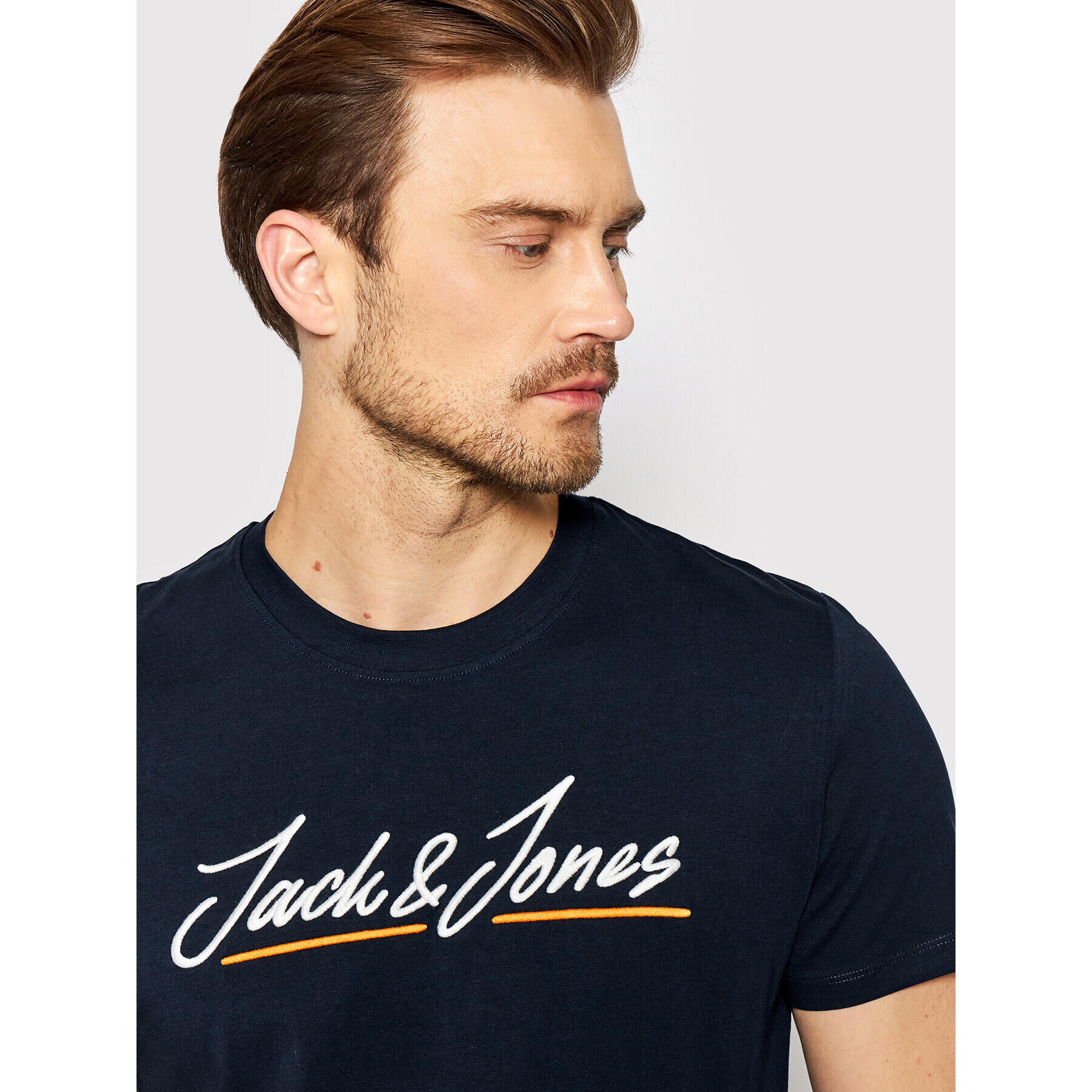 Jack&Jones Majica Tons 12205107 Mornarsko modra Regular Fit - Pepit.si