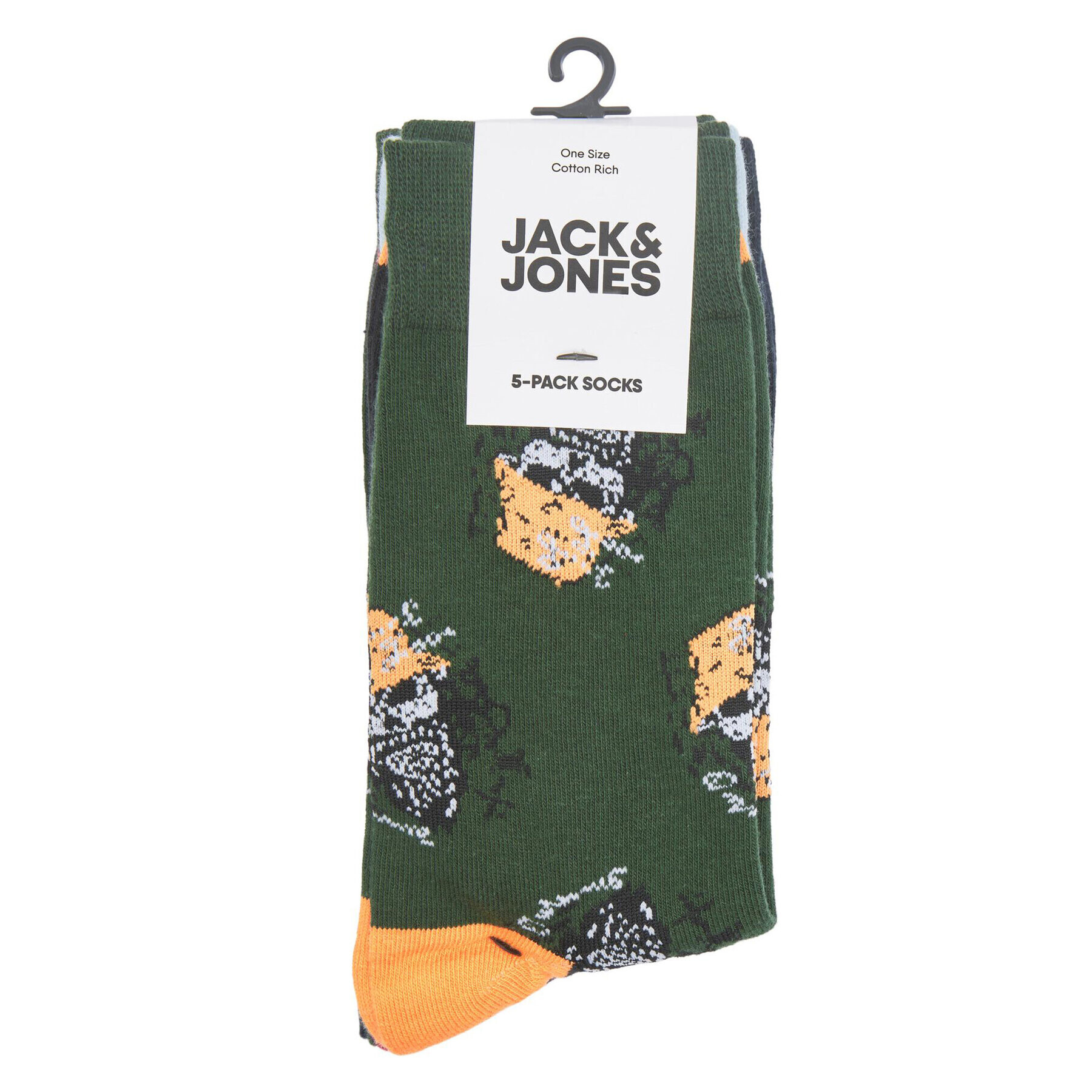 Jack&Jones Set 5 parov moških visokih nogavic Trip 12229524 Pisana - Pepit.si