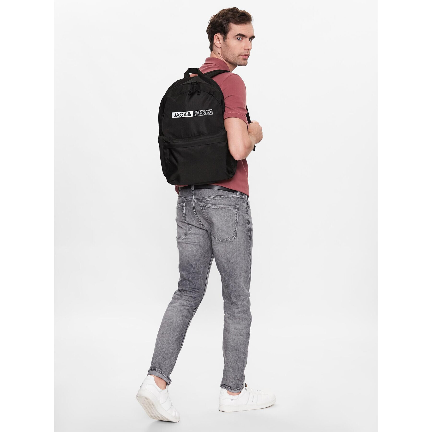 Jack&Jones Nahrbtnik Jacpinkid Backpack 12225170 Črna - Pepit.si