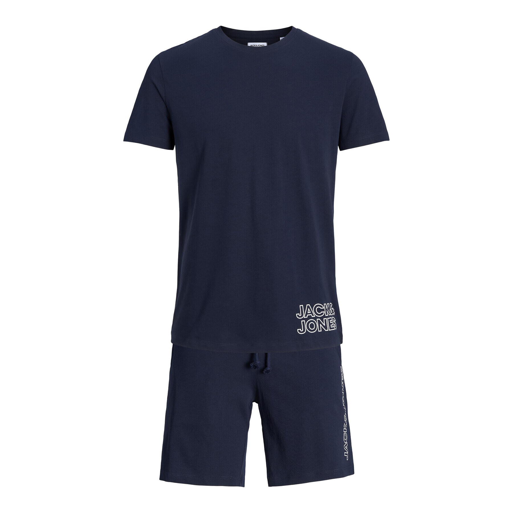 Jack&Jones Pižama 12245905 Mornarsko modra Standard Fit - Pepit.si