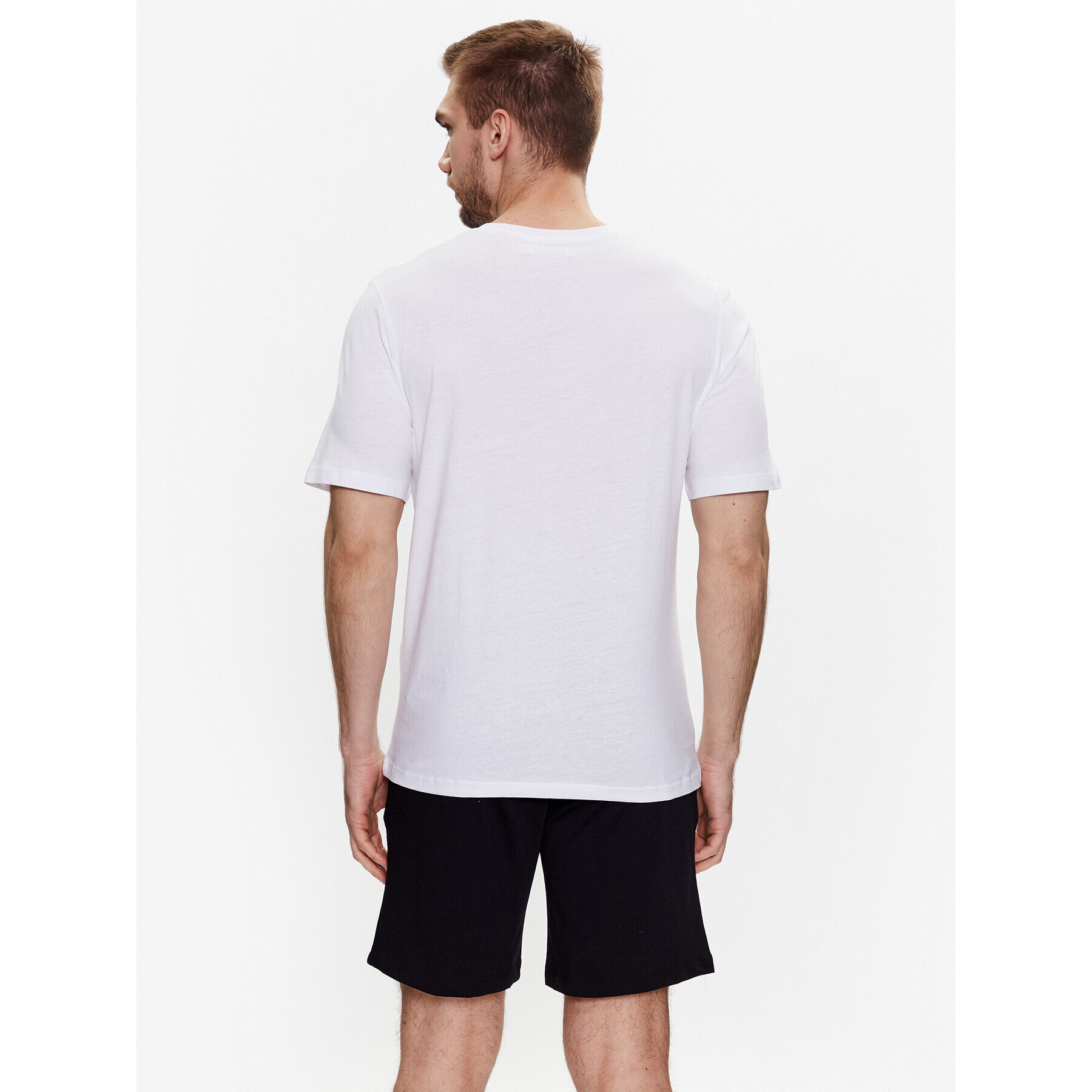 Jack&Jones Pižama Austin 12236695 Bela Standard Fit - Pepit.si