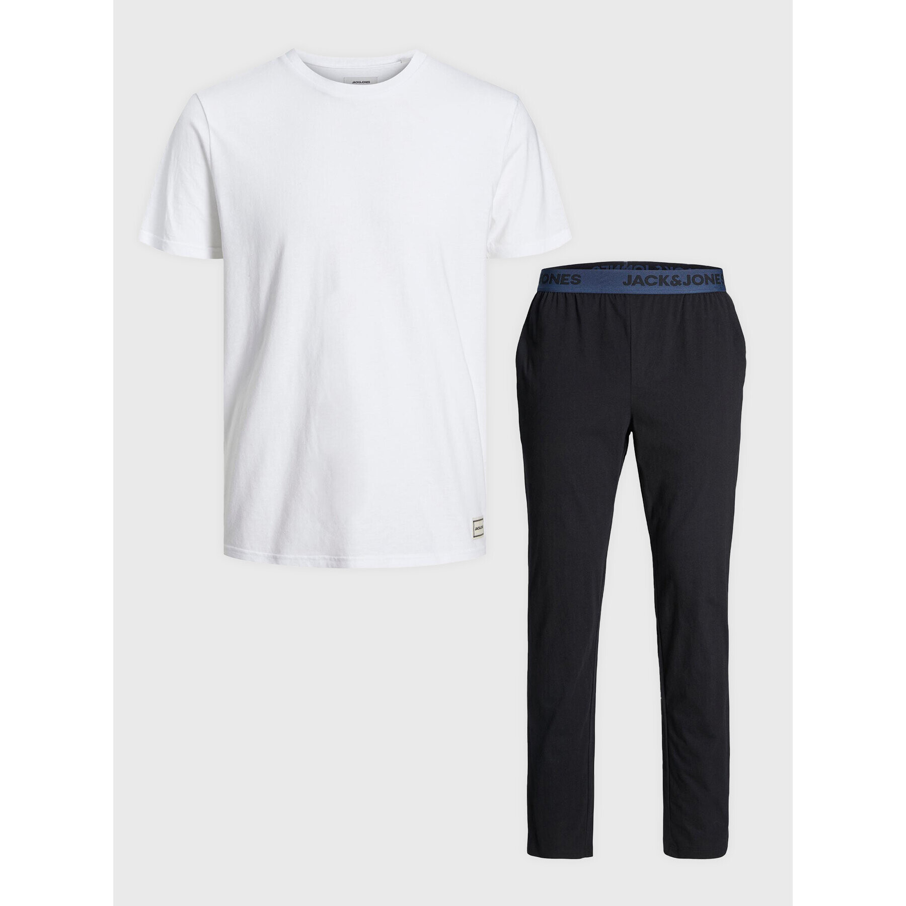 Jack&Jones Pižama Basic 12221859 Bela Regular Fit - Pepit.si