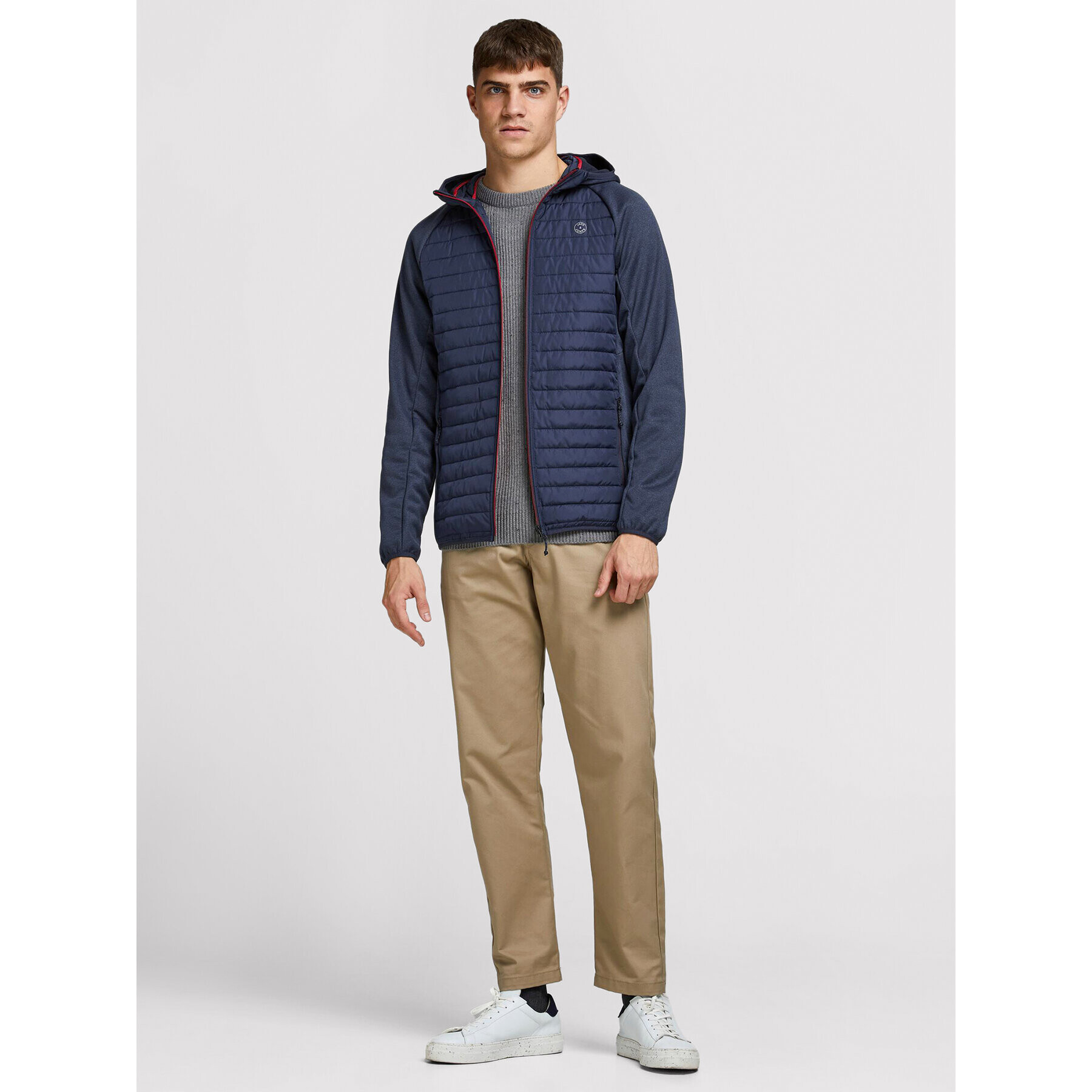 Jack&Jones Prehodna jakna Multi Quilted 12182242 Mornarsko modra Regular Fit - Pepit.si