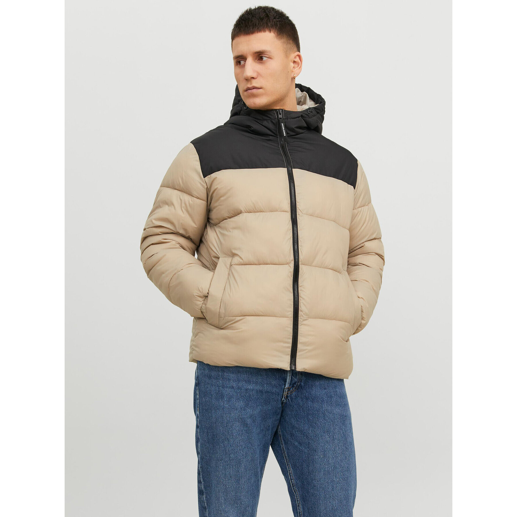 Jack&Jones Puhovka 12235859 Bež Regular Fit - Pepit.si