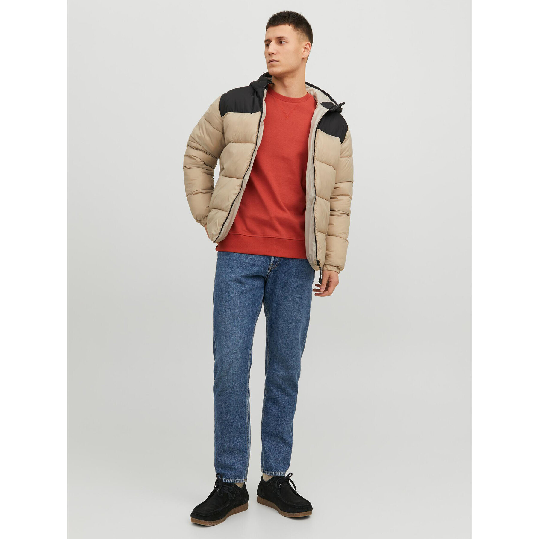 Jack&Jones Puhovka 12235859 Bež Regular Fit - Pepit.si