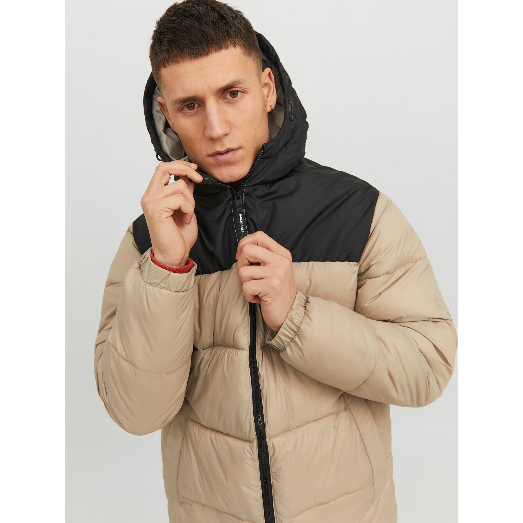 Jack&Jones Puhovka 12235859 Bež Regular Fit - Pepit.si