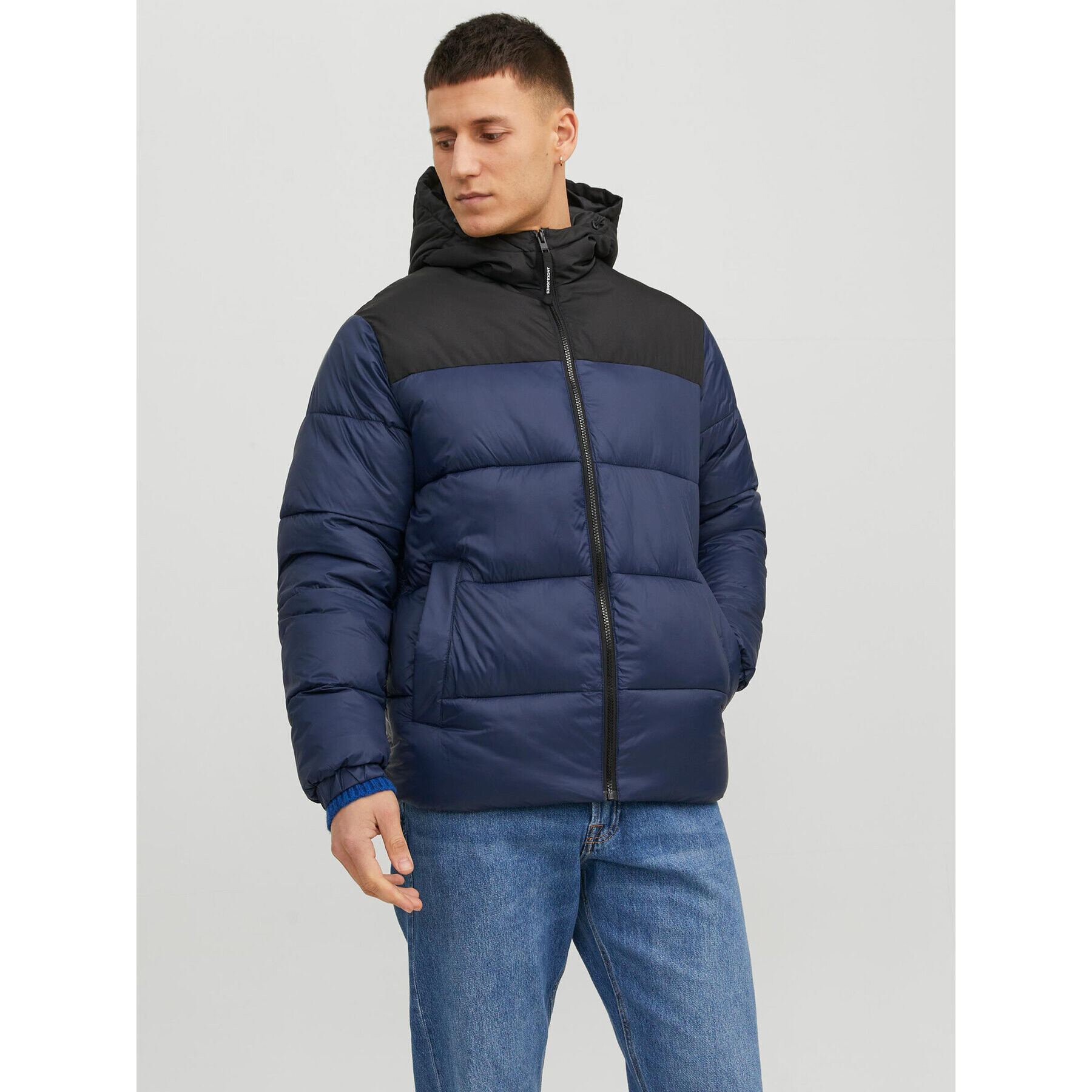 Jack&Jones Puhovka 12235859 Mornarsko modra Regular Fit - Pepit.si