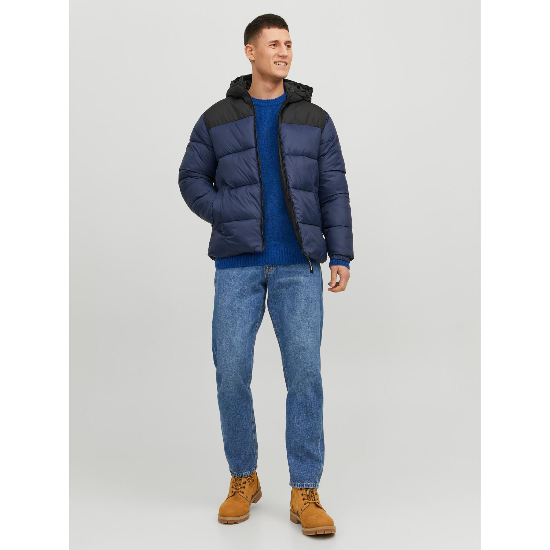 Jack&Jones Puhovka 12235859 Mornarsko modra Regular Fit - Pepit.si