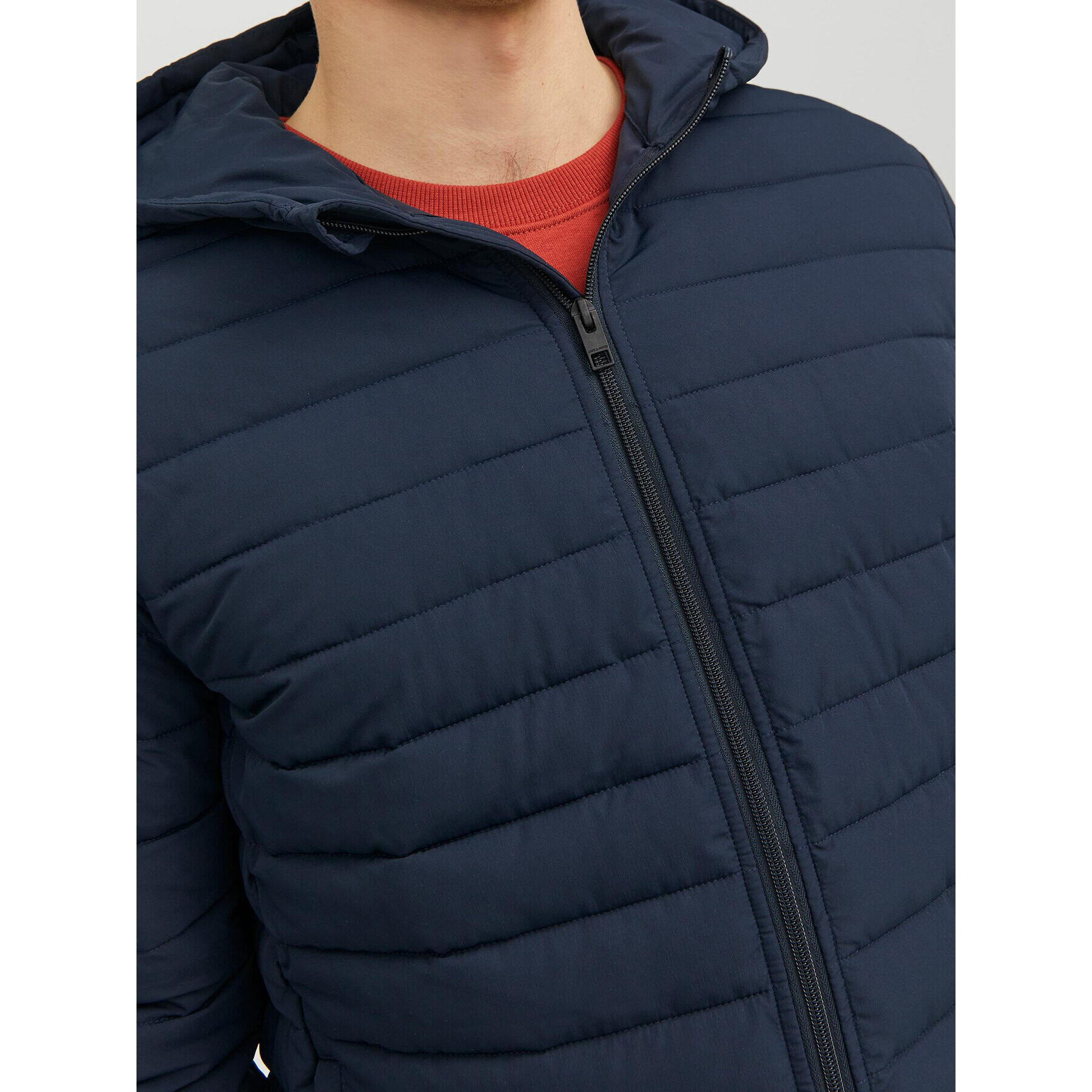 Jack&Jones Puhovka Recycle 12235898 Mornarsko modra Regular Fit - Pepit.si